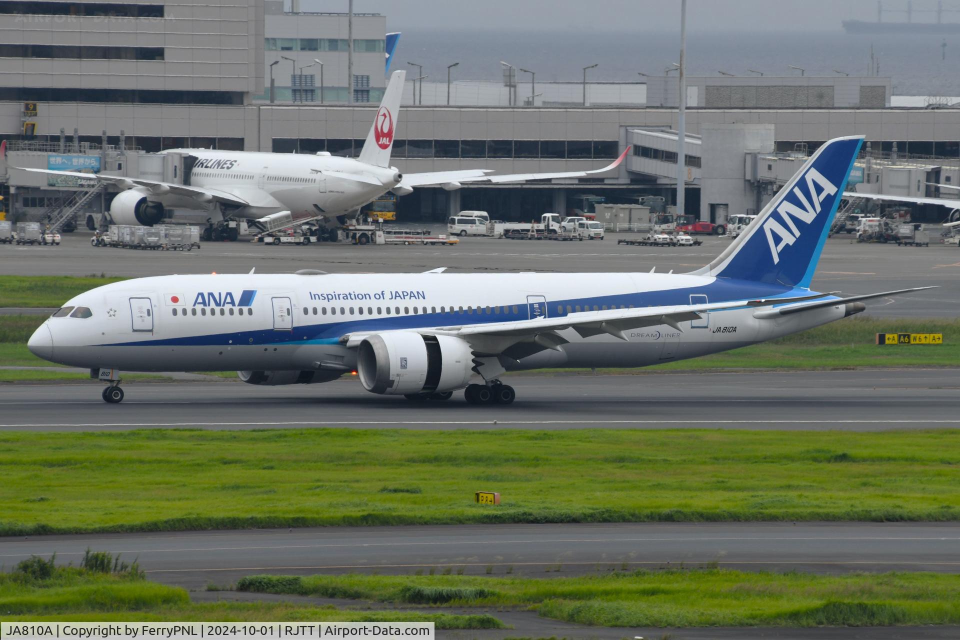 JA810A, 2011 Boeing 787-8 Dreamliner C/N 34506, ANA B788 landing in HND