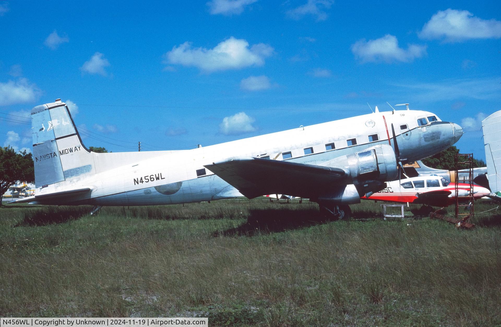 N456WL, 1945 Douglas R4D-8, Super DC-3, TC-117D C/N 43332, Unknown