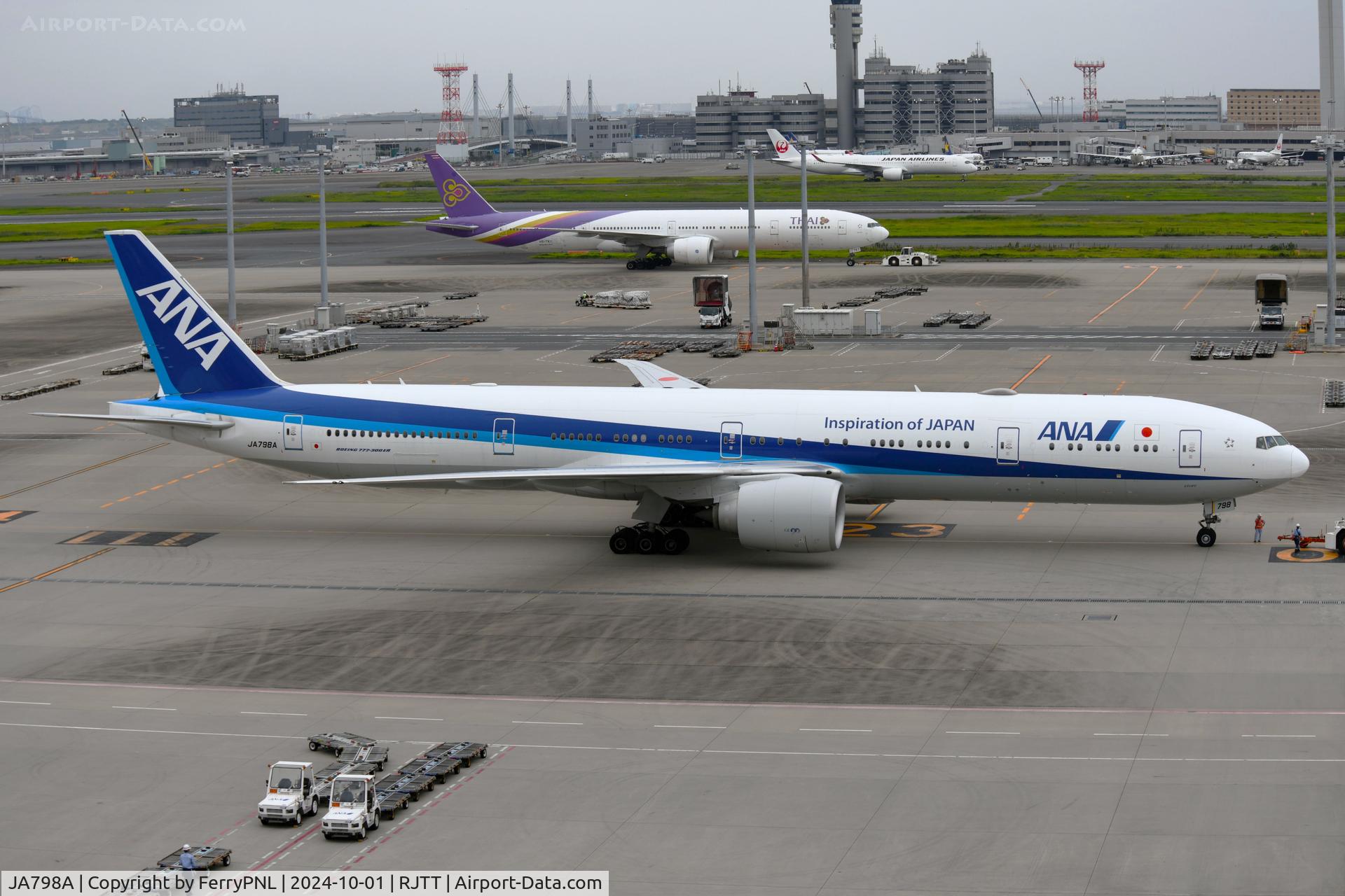 JA798A, 2019 Boeing 777-300 (ER) C/N 61517, ANA B773 pushed-back