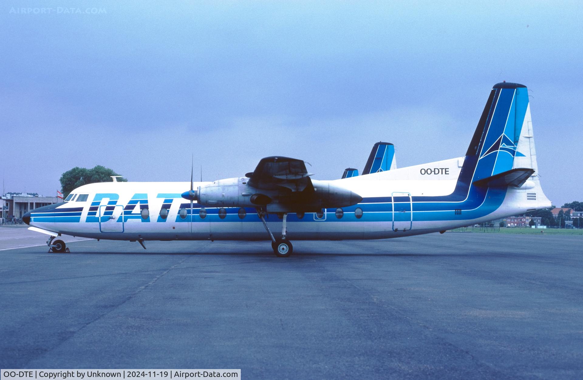 OO-DTE, 1967 Fairchild Hiller FH-227B C/N 534, Unknown