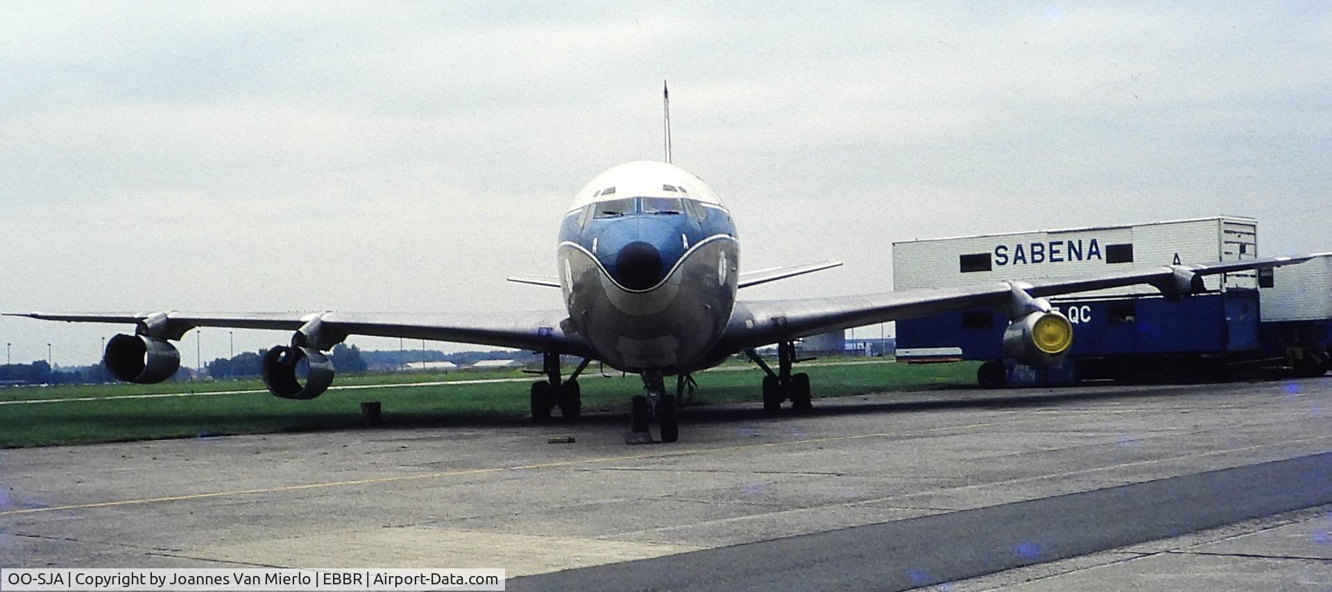 OO-SJA, 1959 Boeing 707-329 C/N 17623, ex-slide