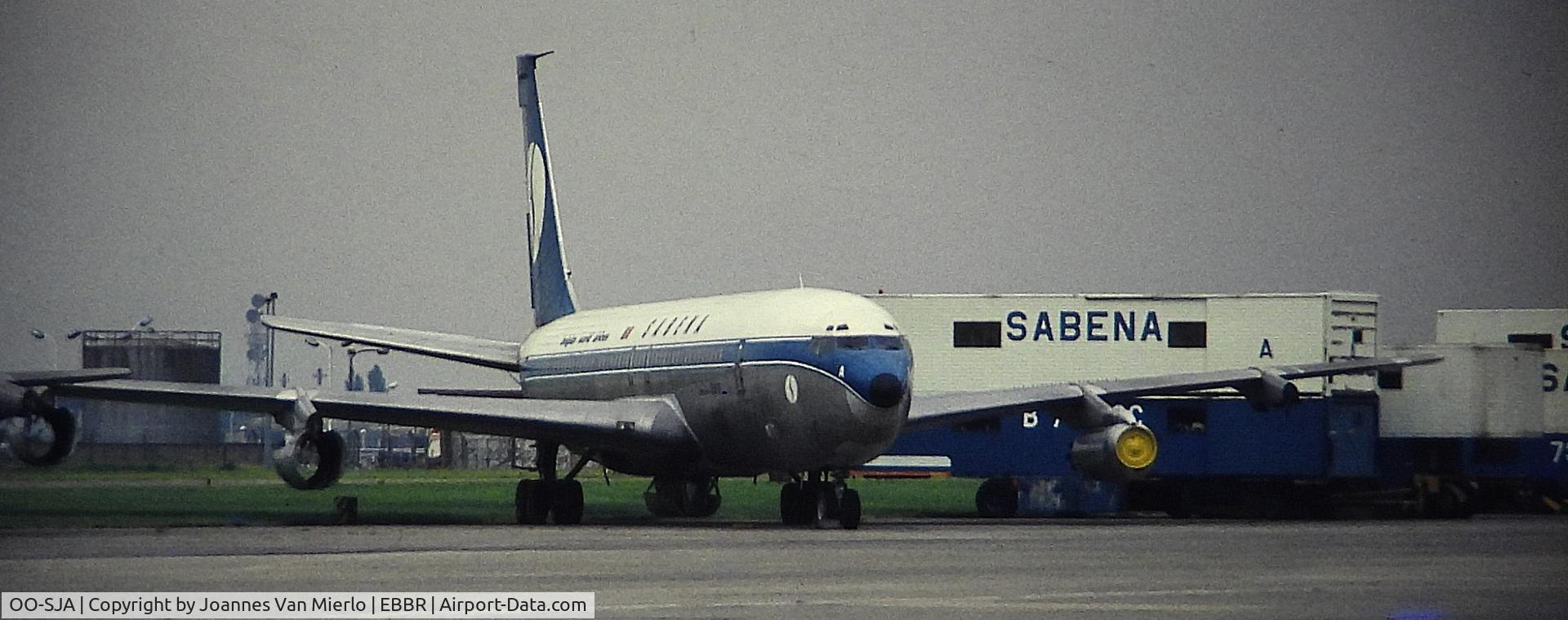 OO-SJA, 1959 Boeing 707-329 C/N 17623, ex-slide