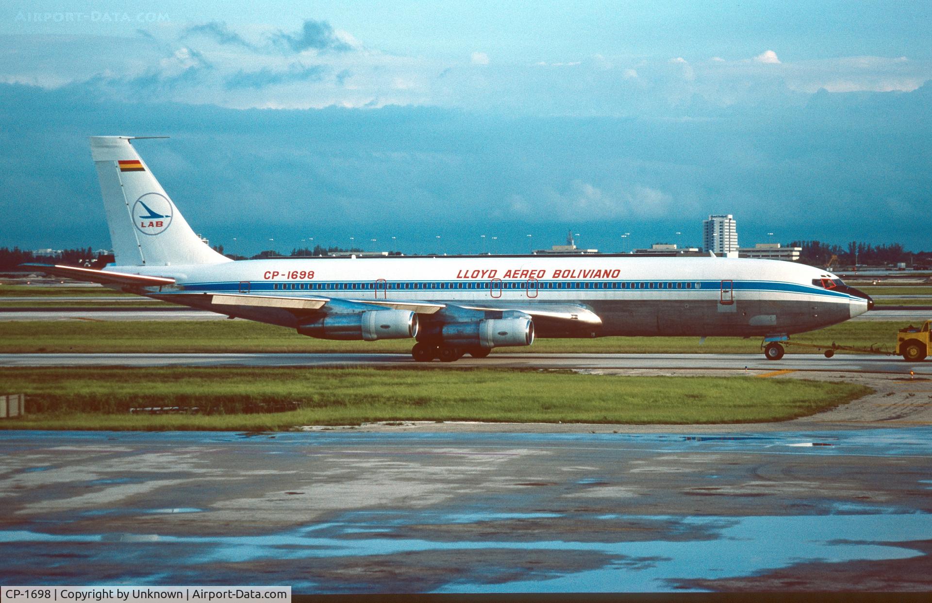 CP-1698, 1967 Boeing 707-323C C/N 19586, Unknown