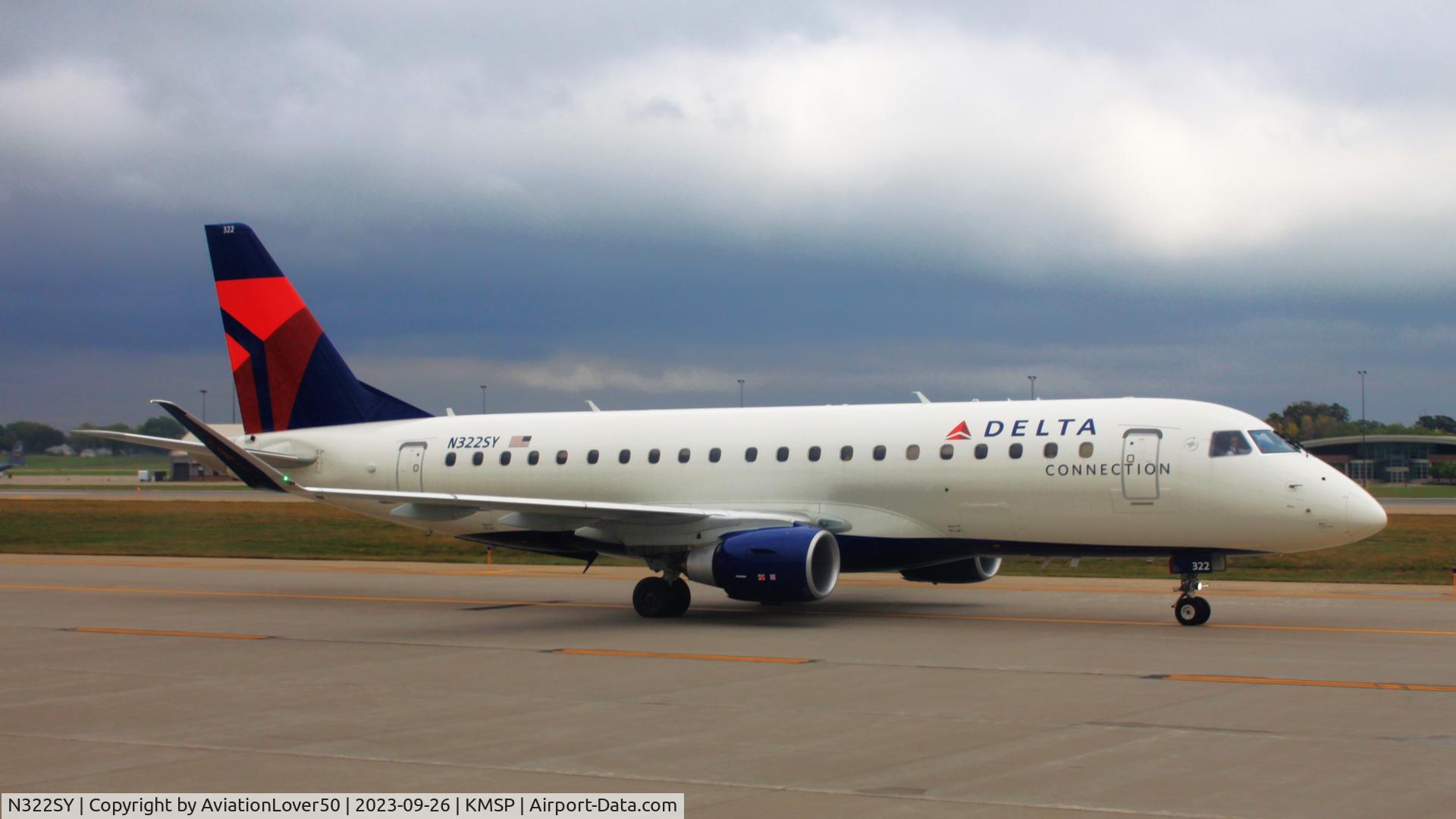 N322SY, 2022 Embraer E175LR C/N 17000922, Delta Connection E175