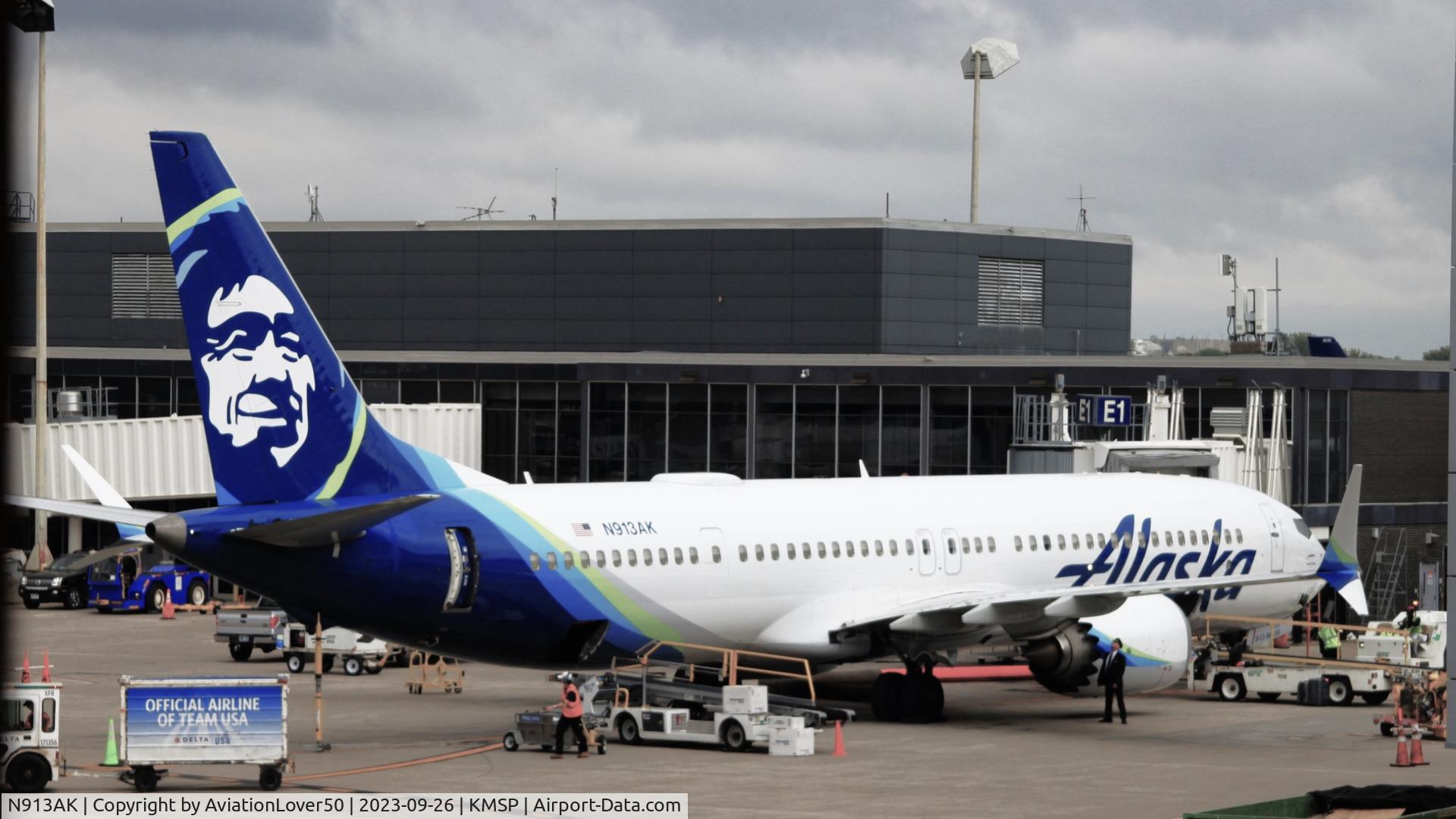 N913AK, 2021 Boeing 737 MAX 9 C/N 44079, Alaska 737 MAX 9