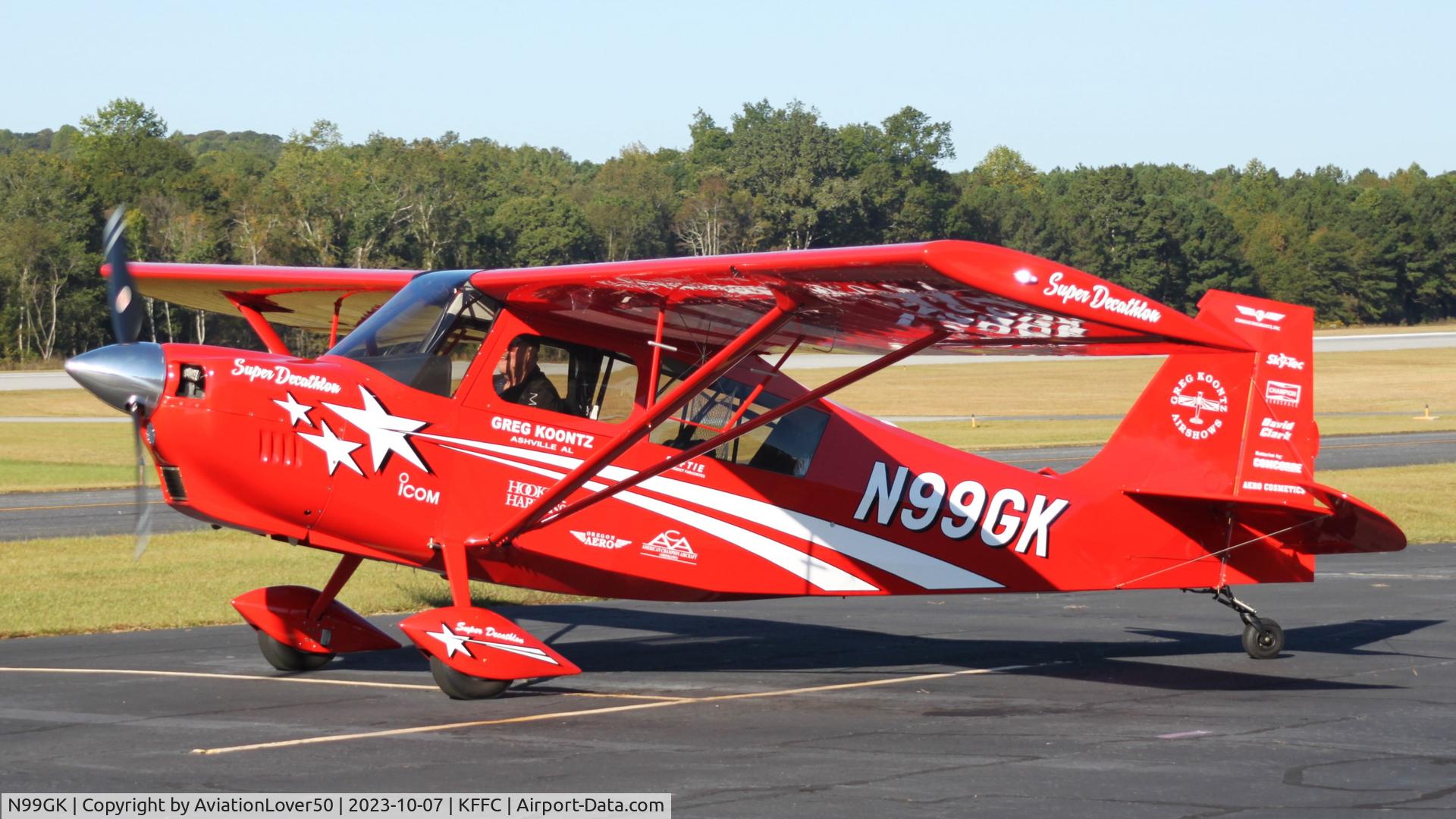 N99GK, 2023 American Champion 8KCAB Decathlon C/N 1207-2023, Greg Koontz