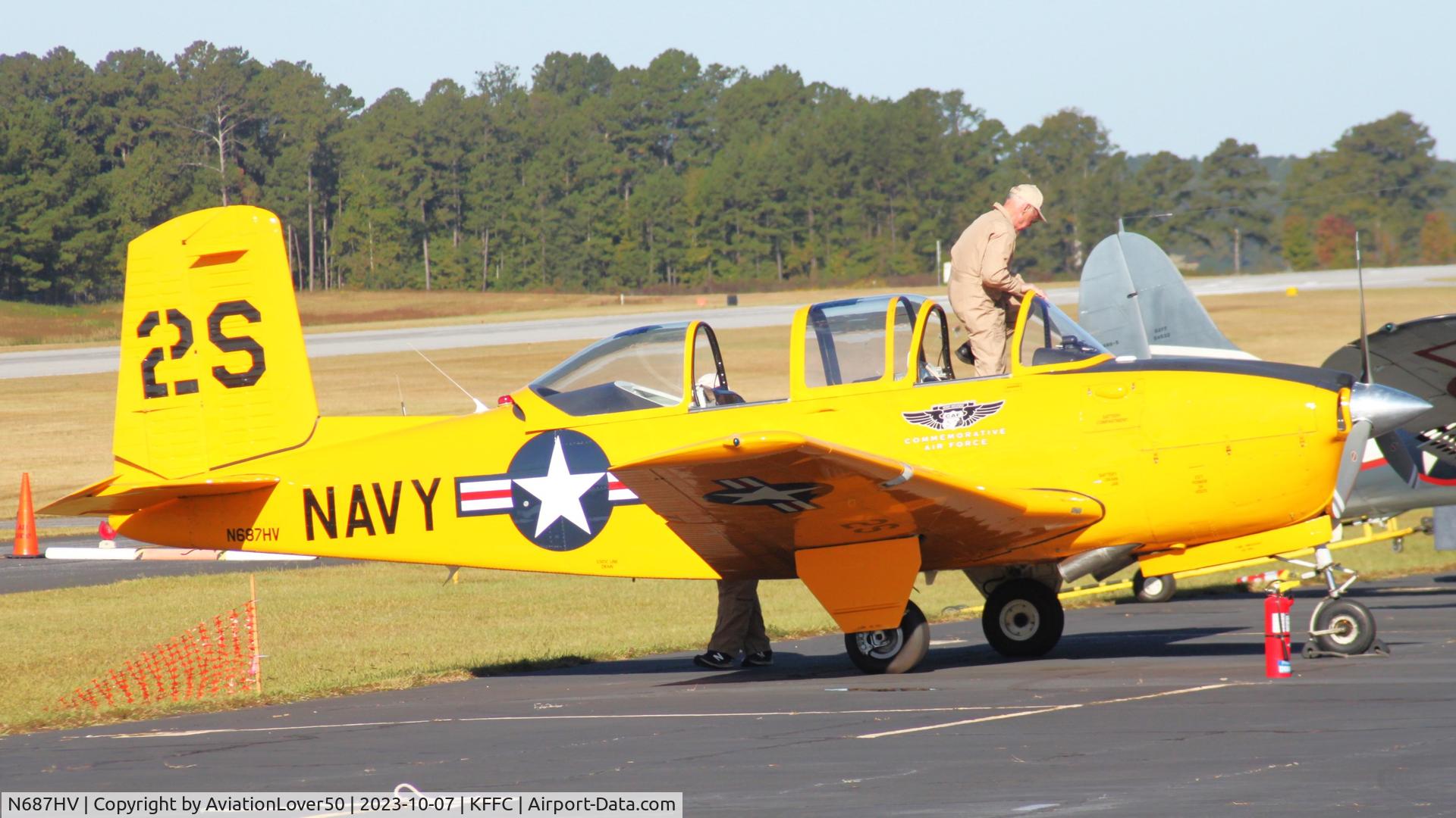 N687HV, 1955 Beech T-34B Mentor C/N BG-21, T-34B
