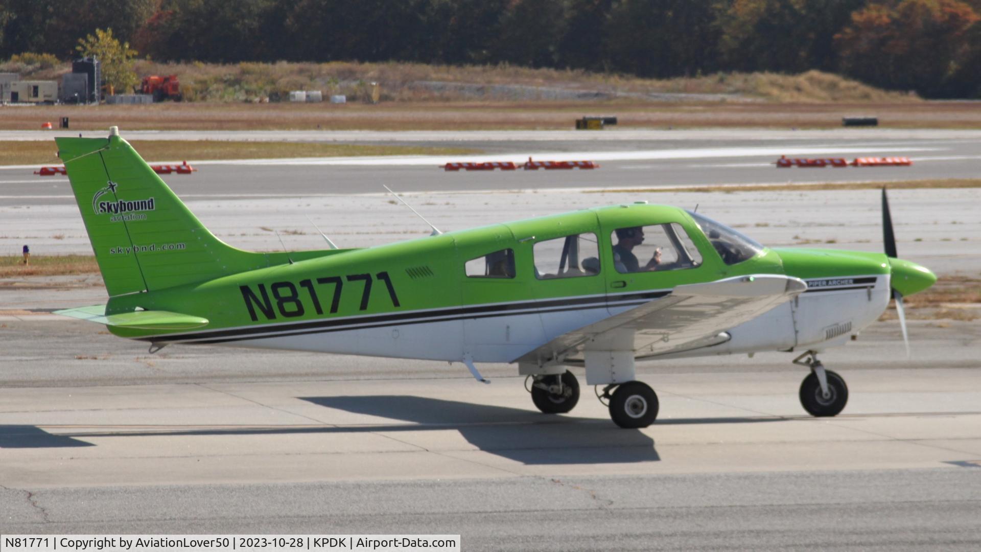 N81771, 1980 Piper PA-28-181 C/N 28-8090269, Skybound PA-28-181