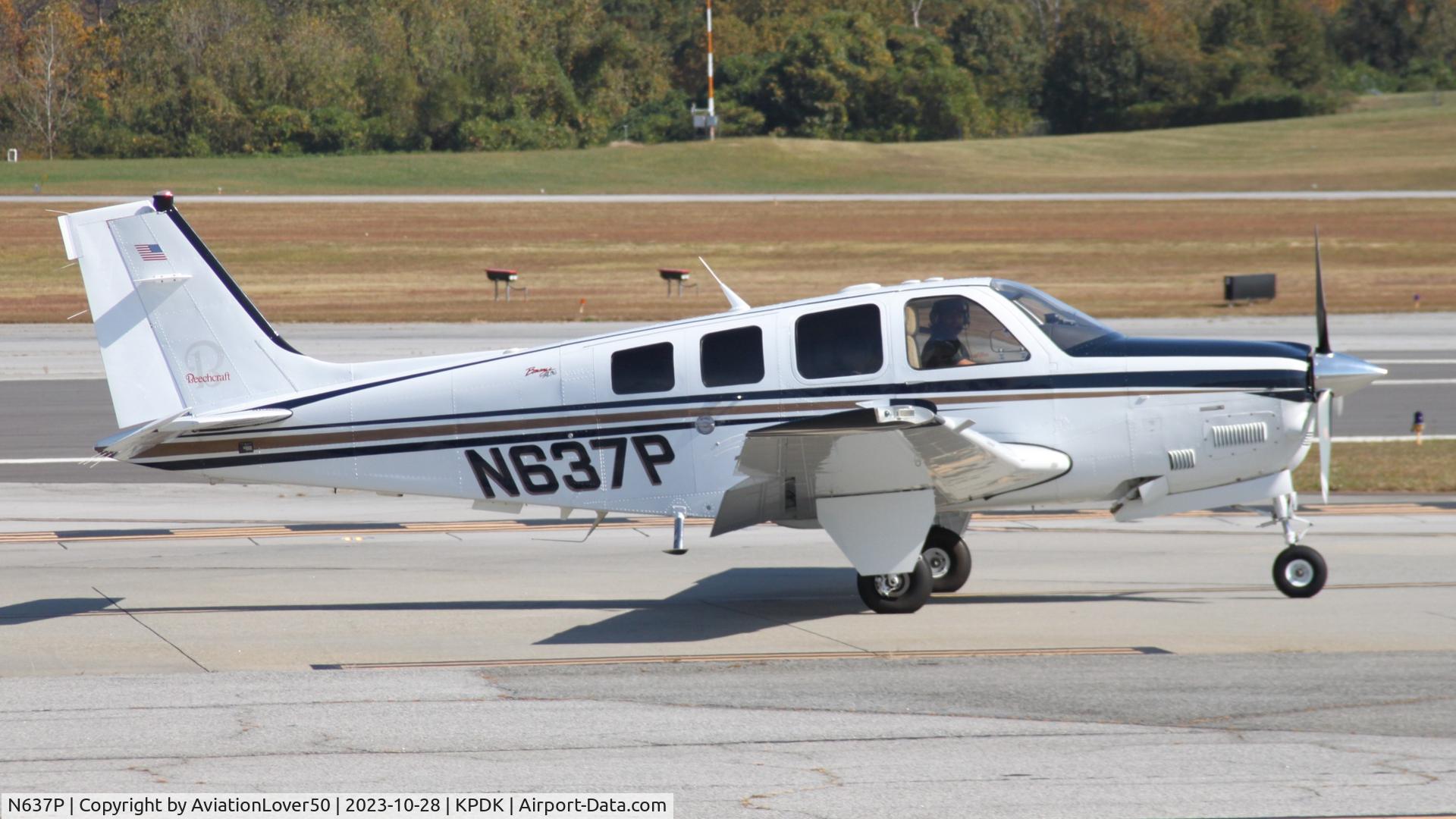 N637P, Raytheon Aircraft Company A36 Bonanza C/N E-3557, A36 Bonanza