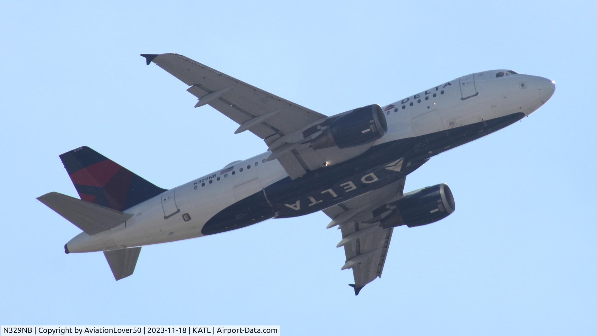N329NB, 2001 Airbus A319-114 C/N 1543, Delta A319