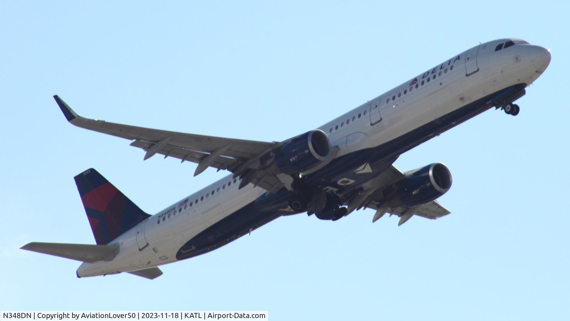 N348DN, 2018 Airbus A321-211 C/N 8258, Delta A321
