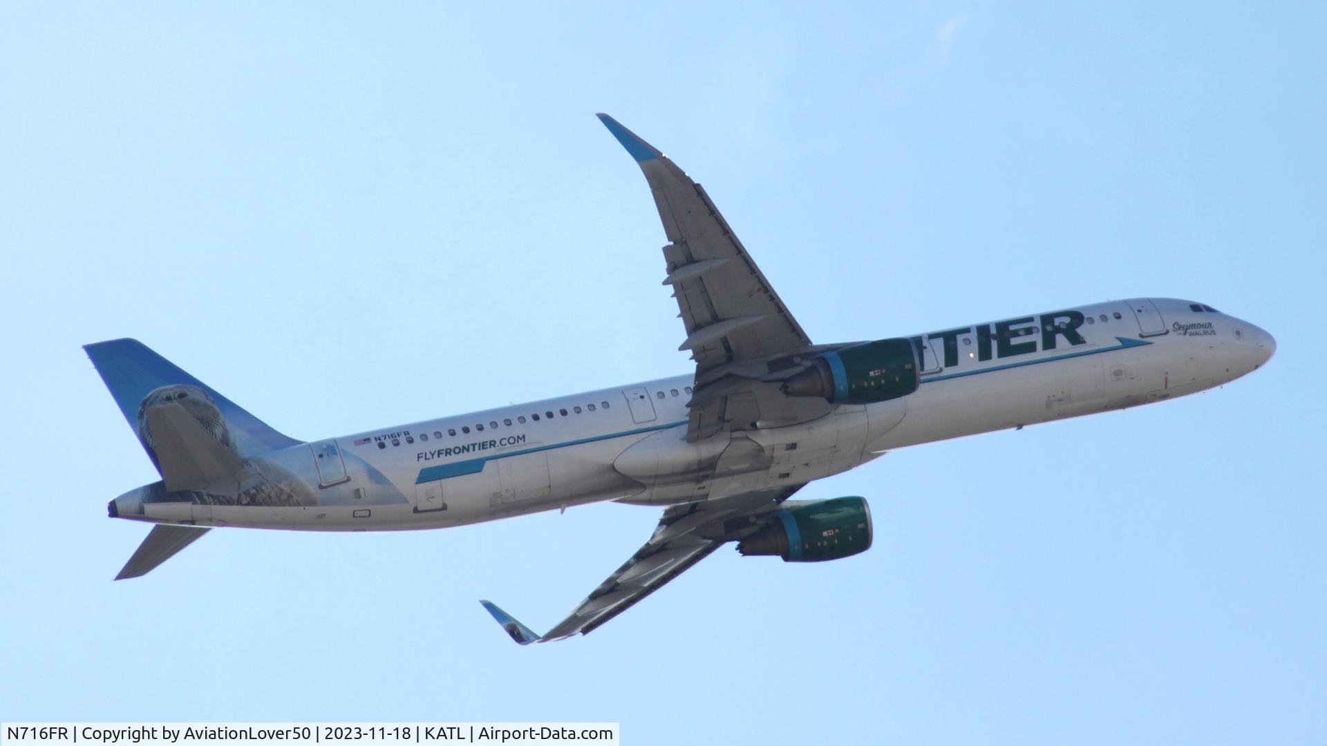 N716FR, 2017 Airbus A321-211 C/N 7524, Frontier A321