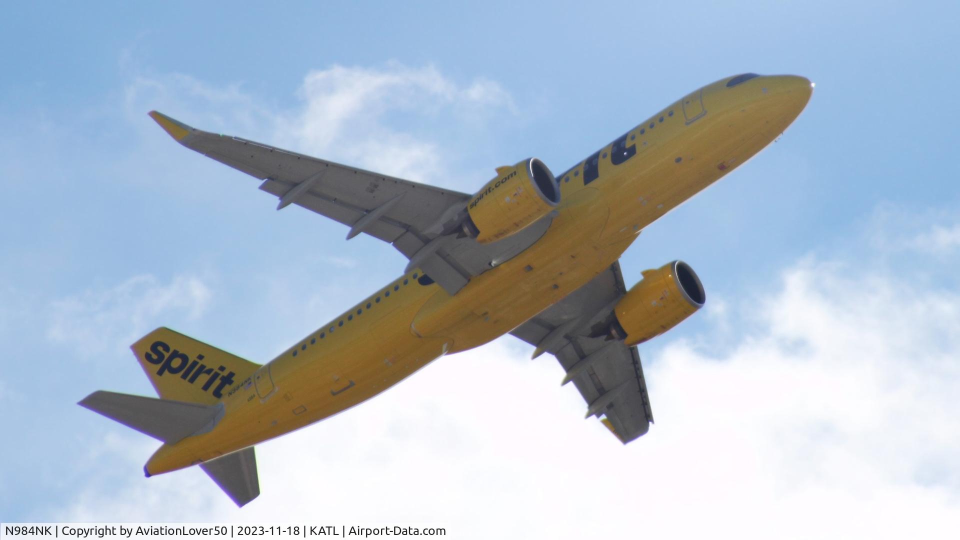 N984NK, 2023 Airbus A320-271N C/N 11554, Spirit A20N