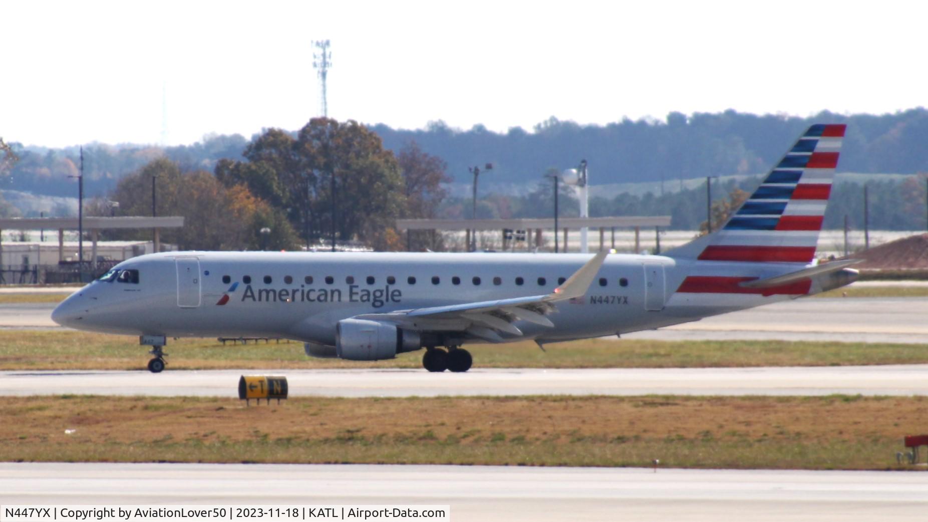 N447YX, 2015 Embraer 175LR (ERJ-170-200LR) C/N 17000463, American Eagle E175