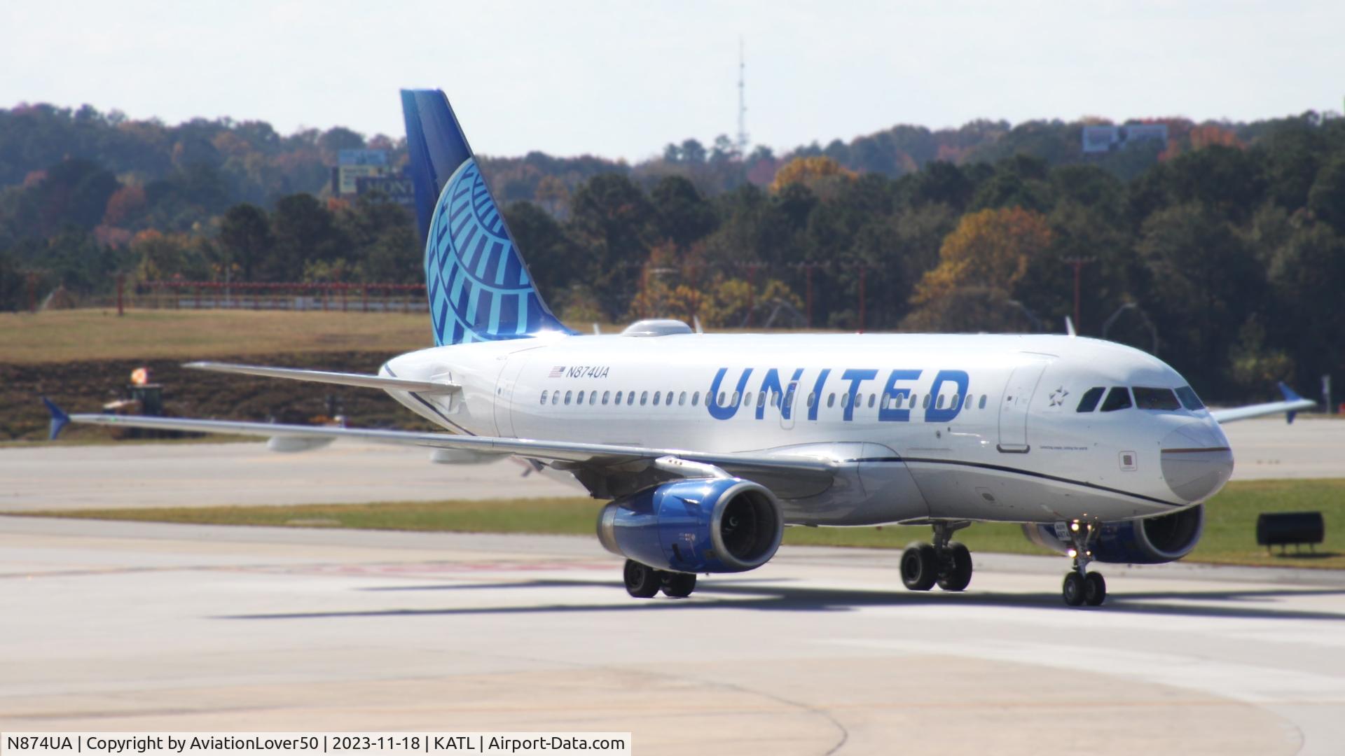 N874UA, 2003 Airbus A319-132 C/N 2008, United A319