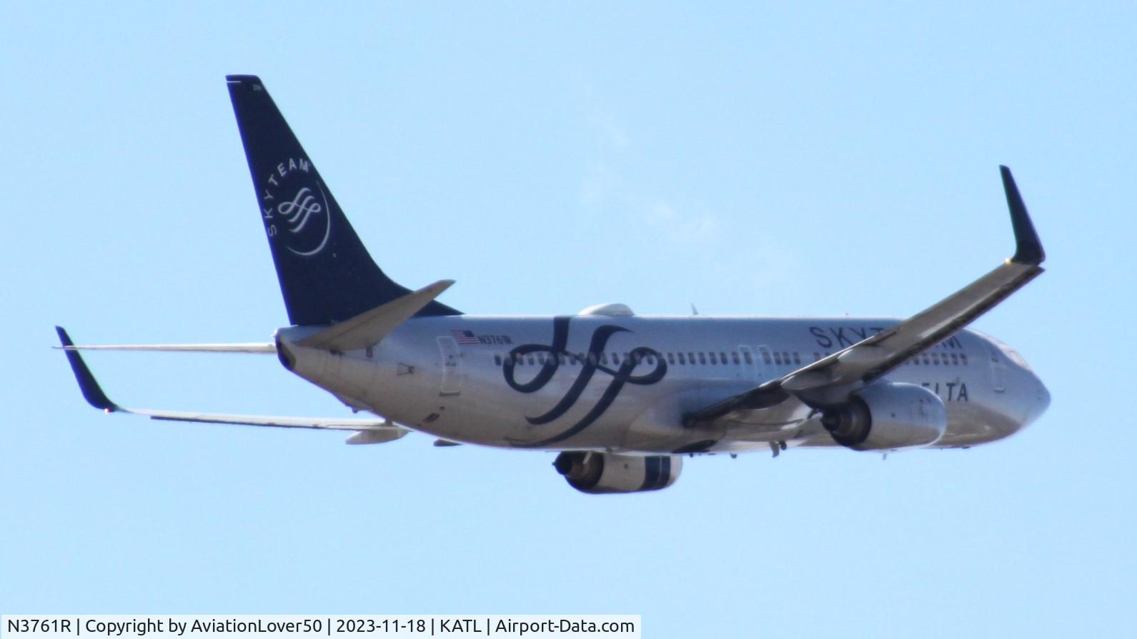 N3761R, 2001 Boeing 737-832 C/N 29628, Delta Skyteam 738