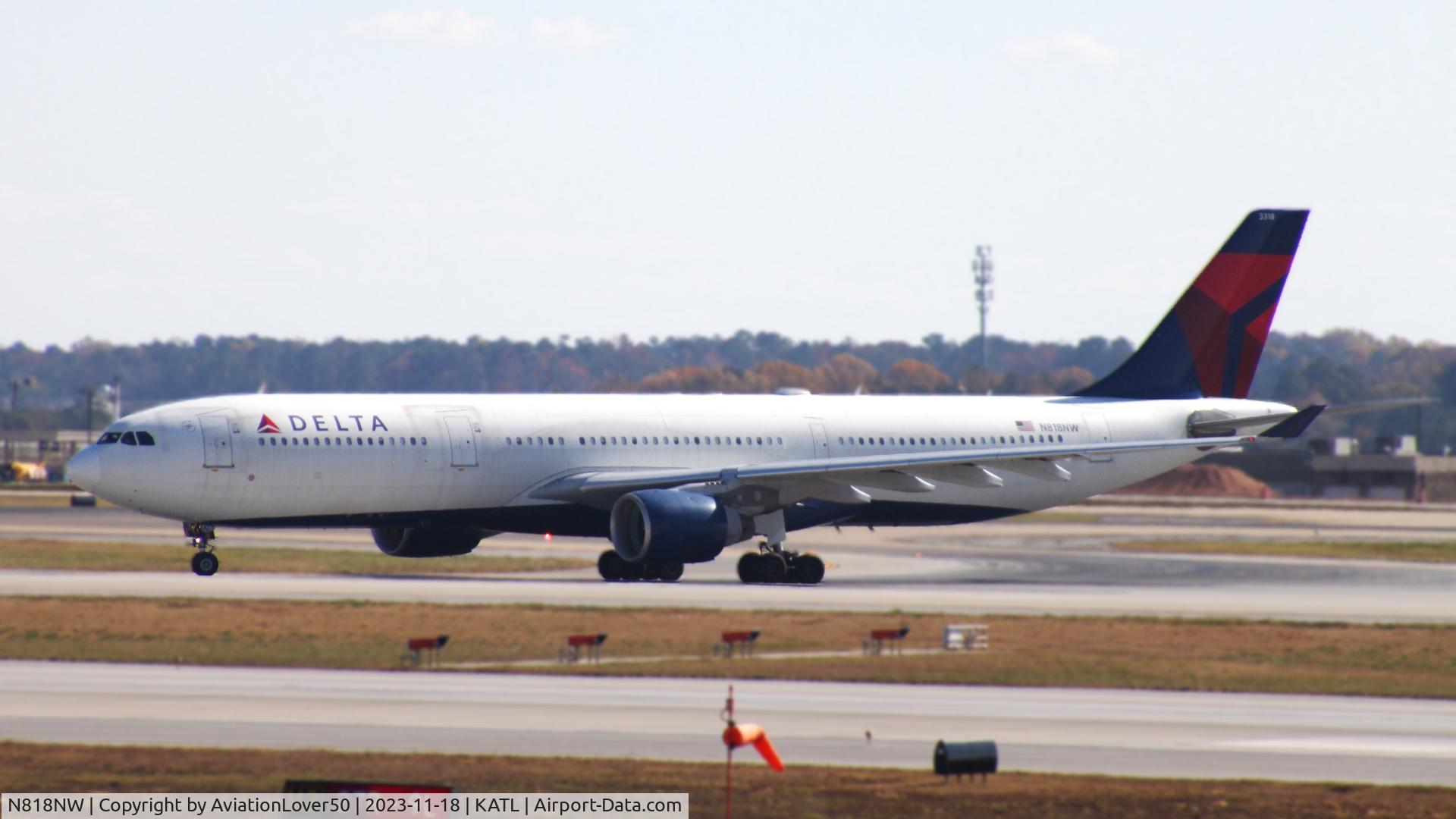 N818NW, 2007 Airbus A330-323 C/N 0857, Delta A333