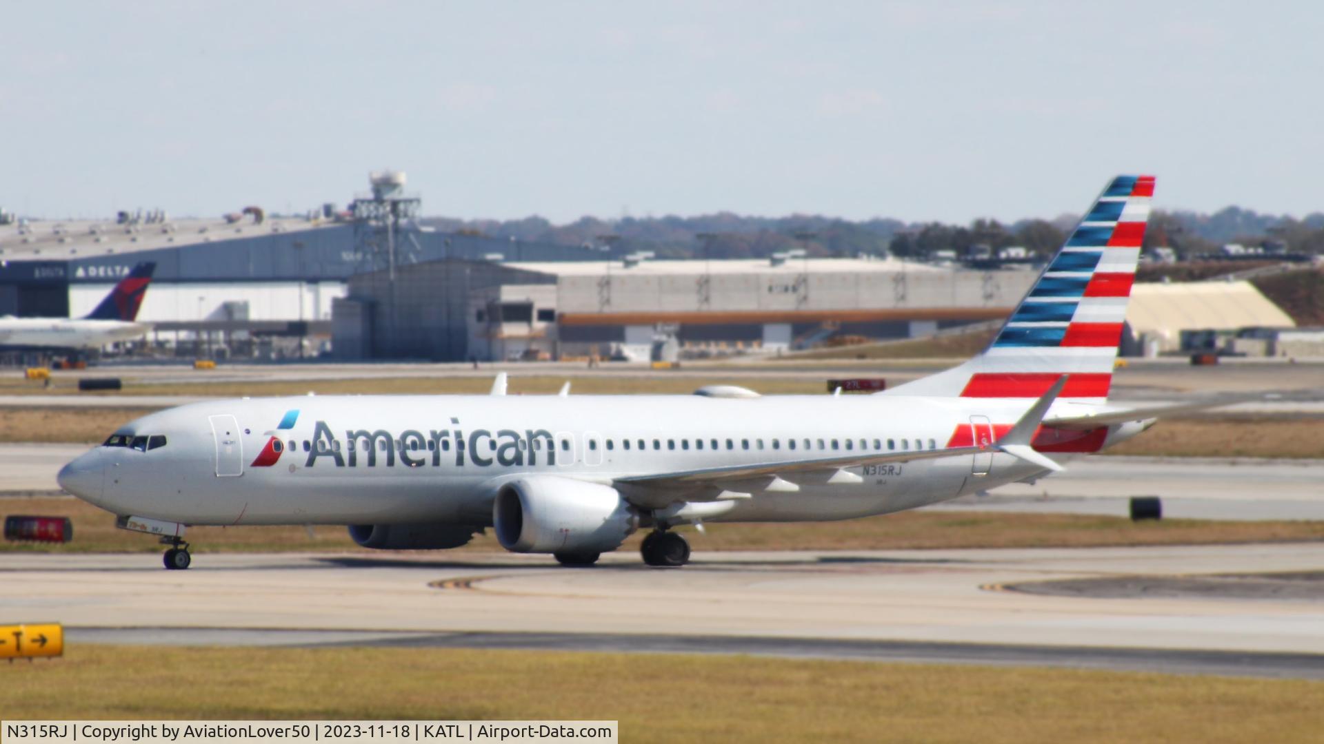 N315RJ, 2018 Boeing 737-8 MAX C/N 44449, American 737 MAX 8