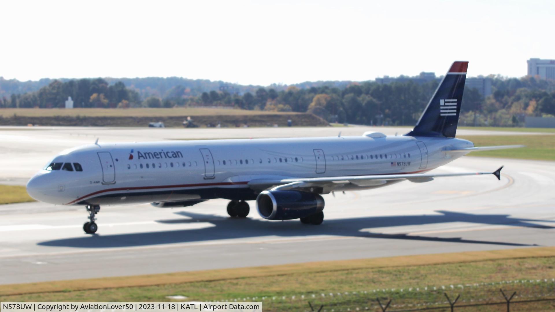 N578UW, 2014 Airbus A321-231 C/N 6035, American US Airways Retro A321