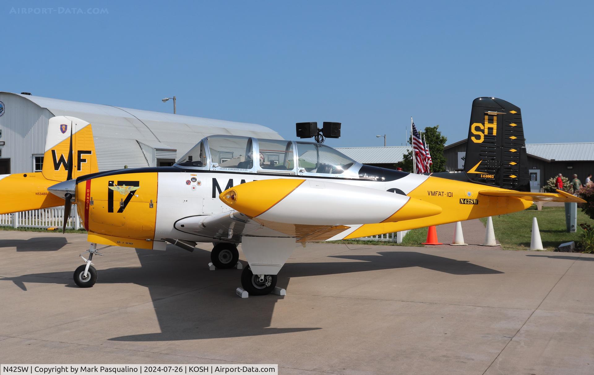 N42SW, 1957 Beech T-34B C/N BG-310, Beech T-34B