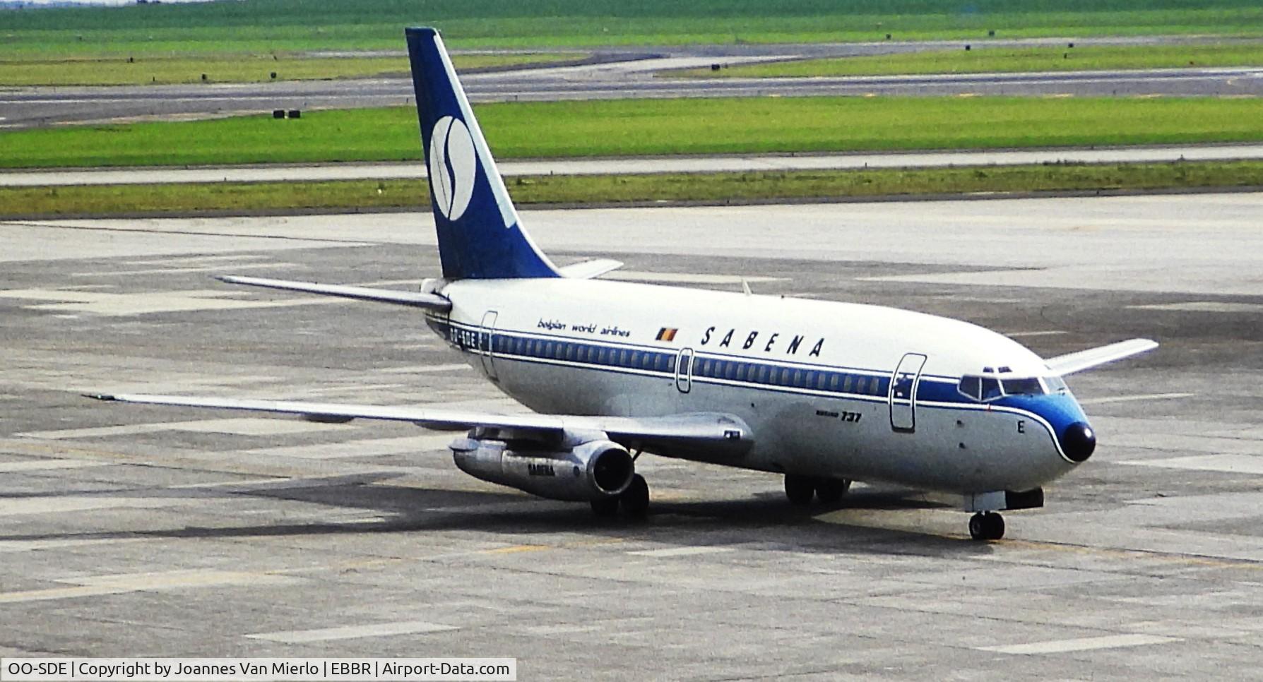 OO-SDE, 1974 Boeing 737-229 C/N 20911, ex-slide