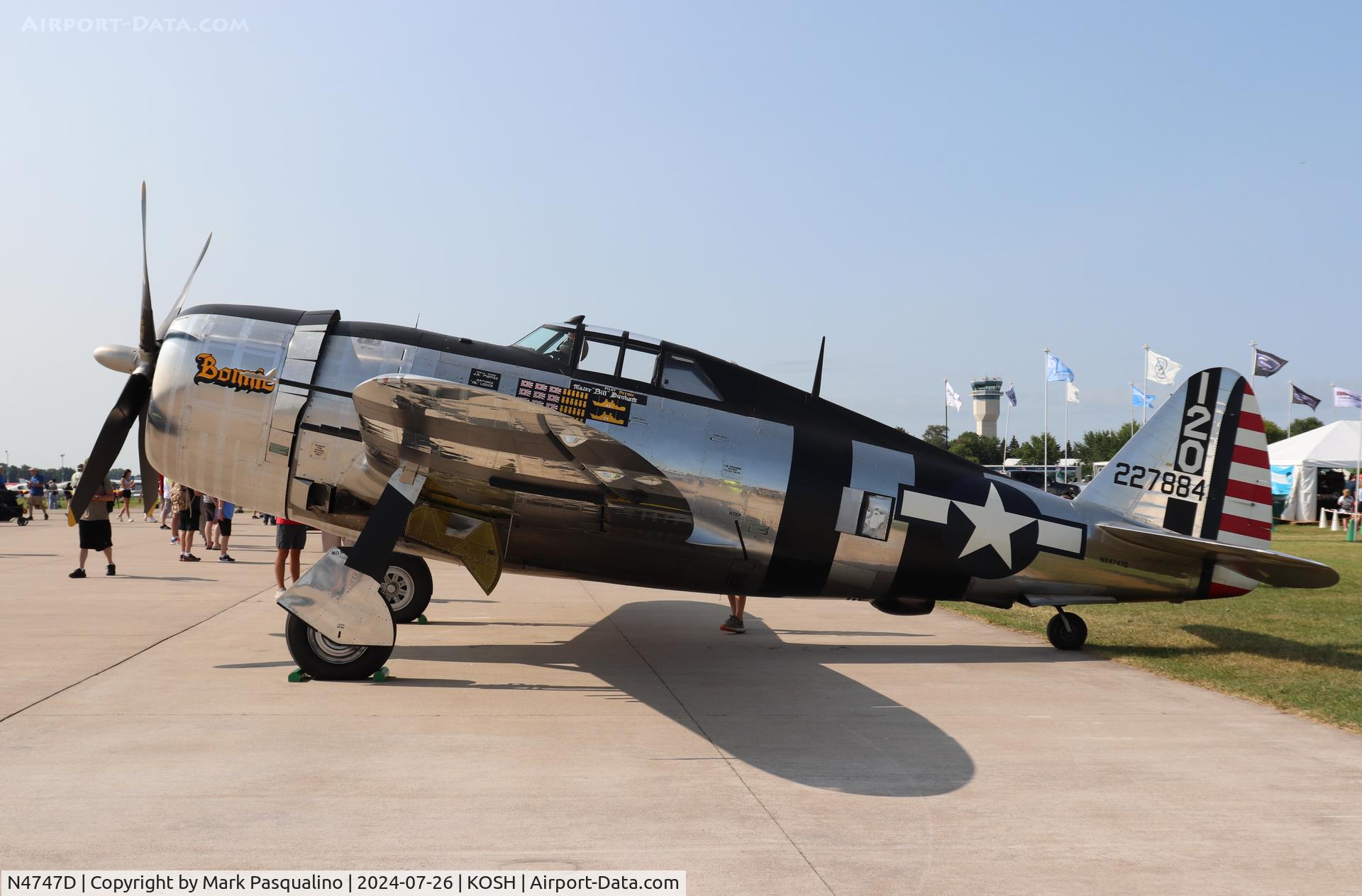 N4747D, 1942 Republic P-47D Thunderbolt C/N 2695-1771, Republic P-47D
