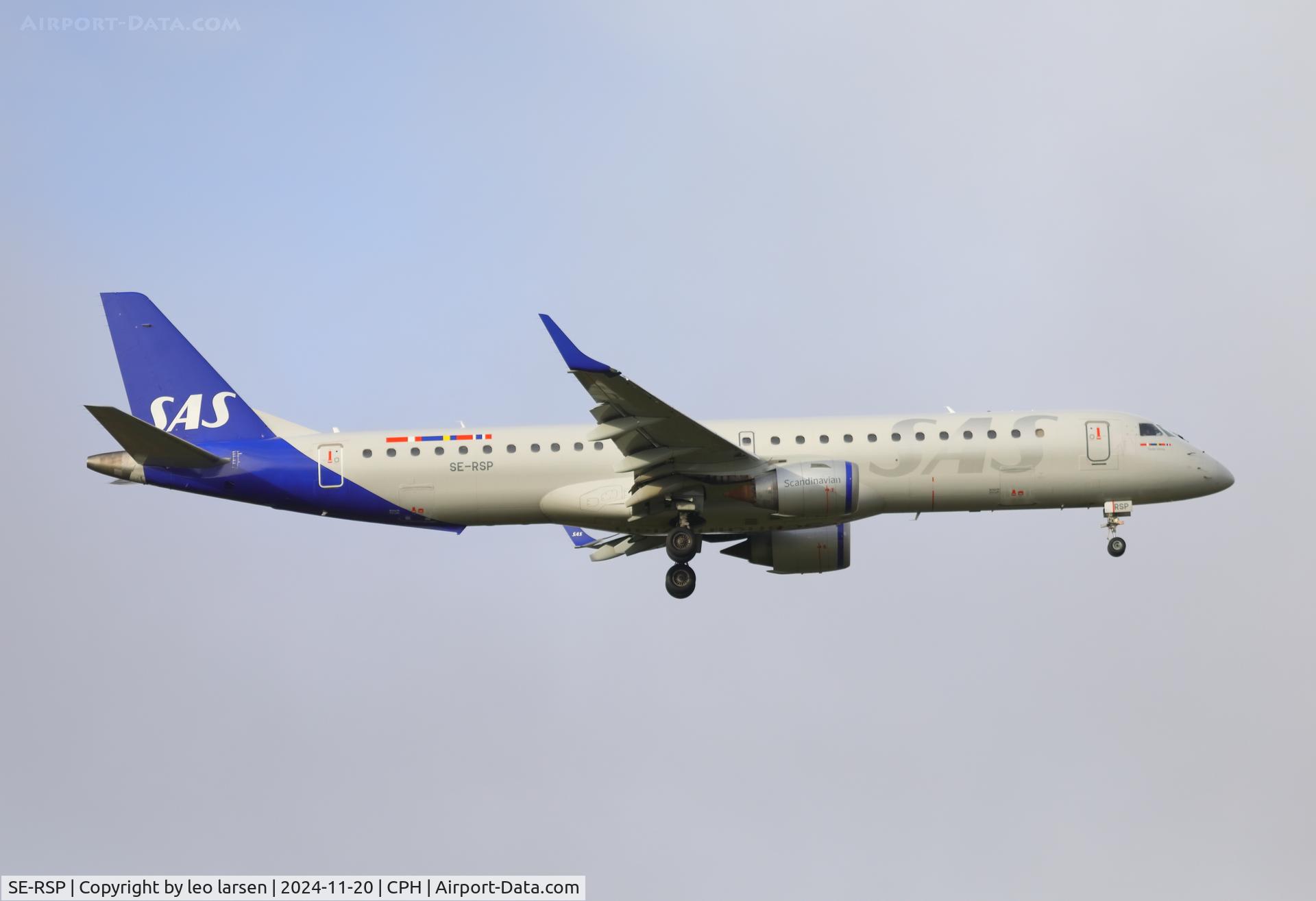 SE-RSP, 2010 Embraer EMB-195LR C/N 19000401, Copenhagen 20.11.2024
