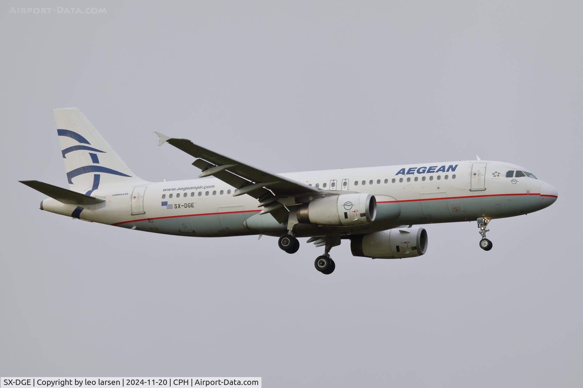 SX-DGE, 2009 Airbus A320-232 C/N 3990, Copenhagen 20.11.2024