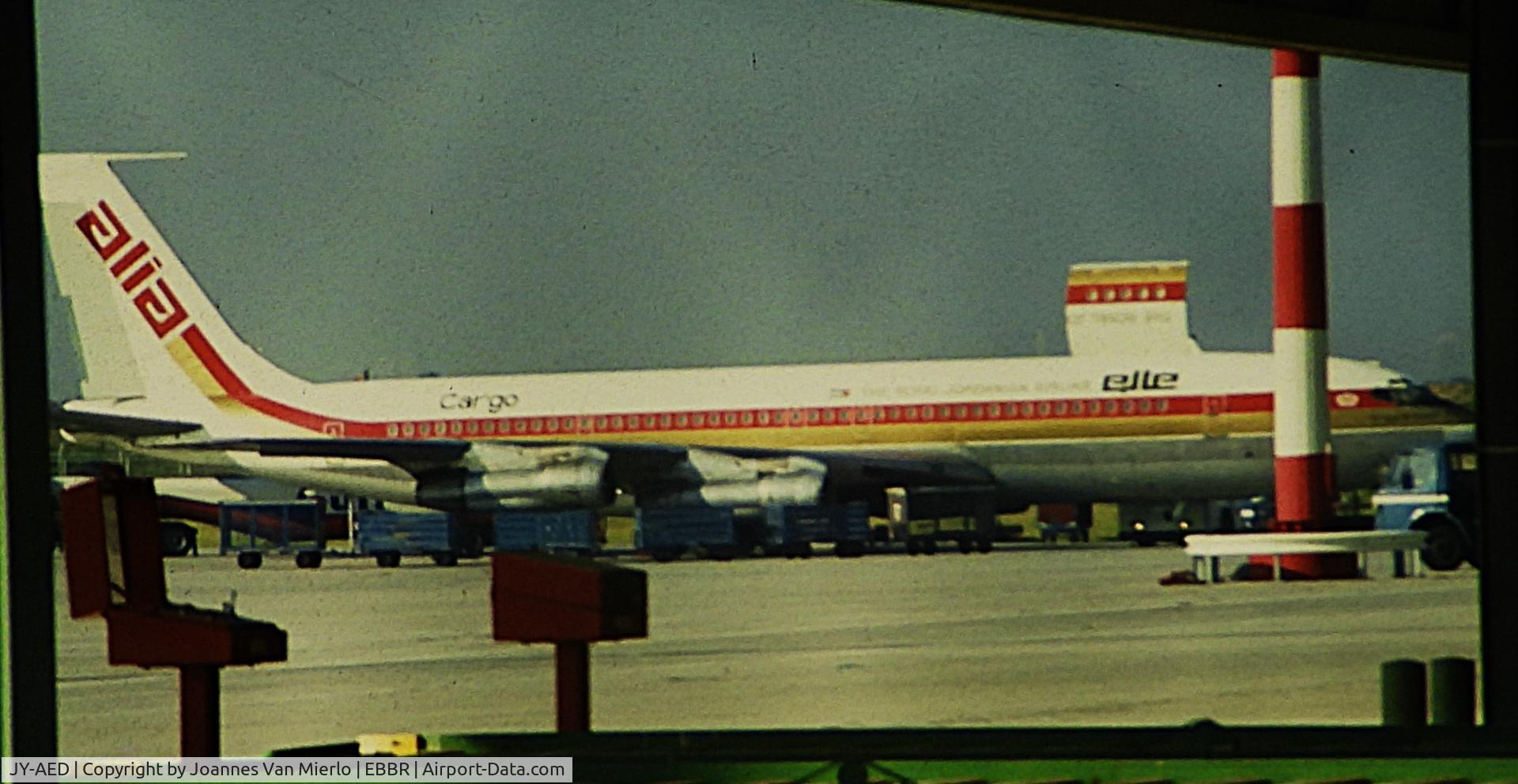 JY-AED, 1964 Boeing 707-321C C/N 18716, ex-slide
