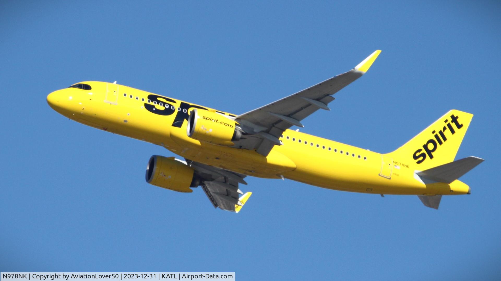N978NK, 2023 Airbus A320-271N C/N 11356, Spirit A20N