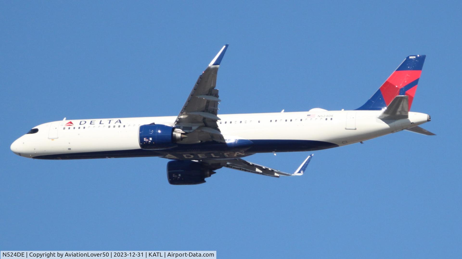 N524DE, 2023 Airbus A321-271NX C/N 11207, Delta A21N
