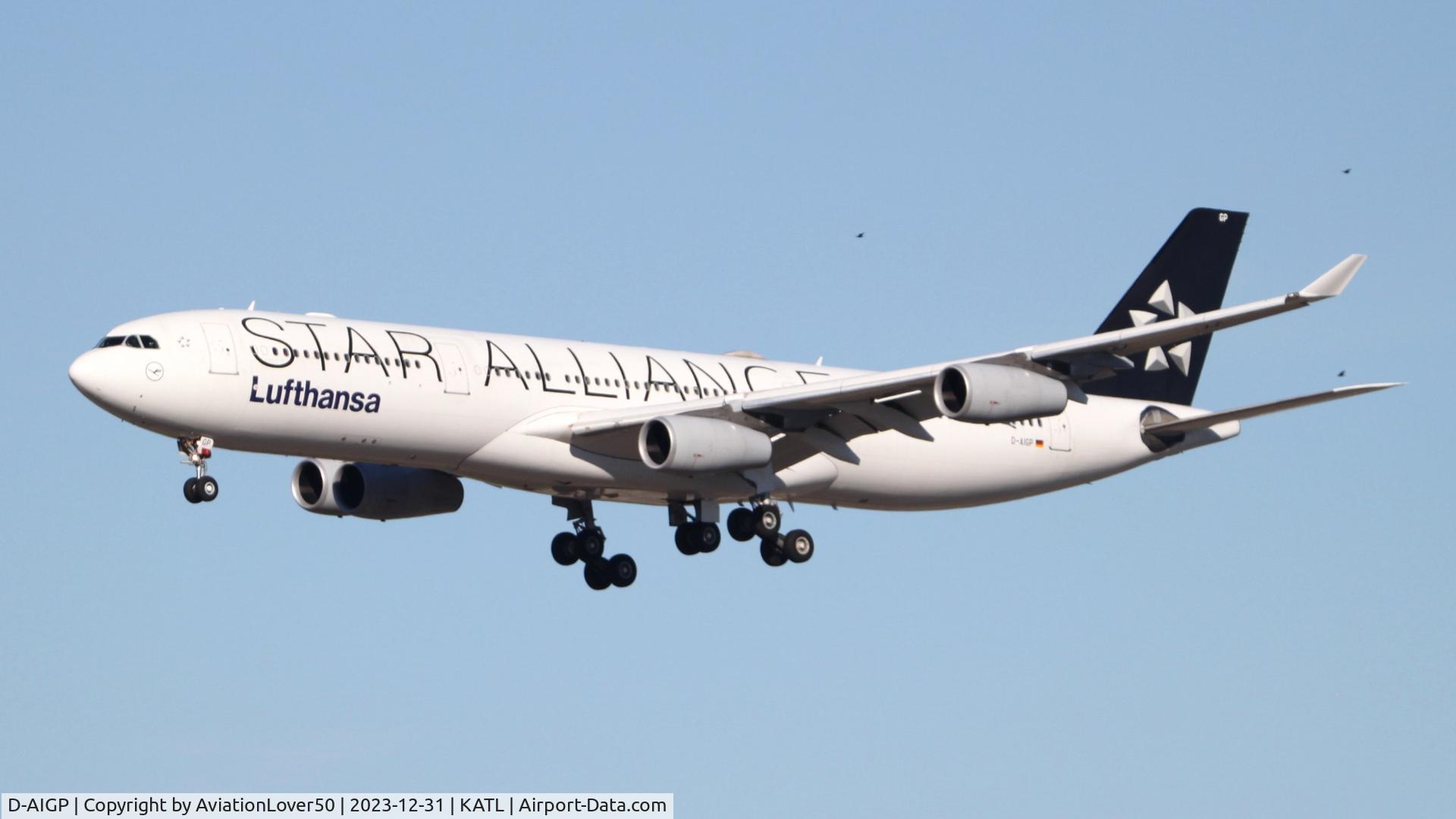 D-AIGP, 1998 Airbus A340-313X C/N 252, Lufthansa Star Alliance A343