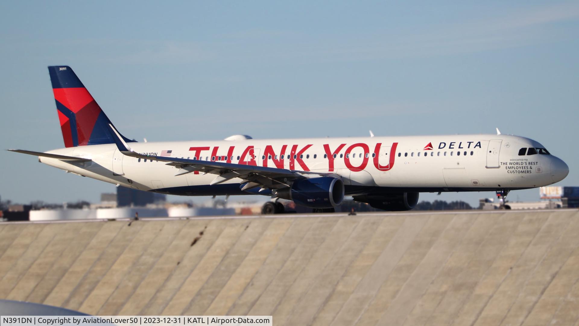 N391DN, 2019 Airbus A321-211 C/N 9027, Delta 