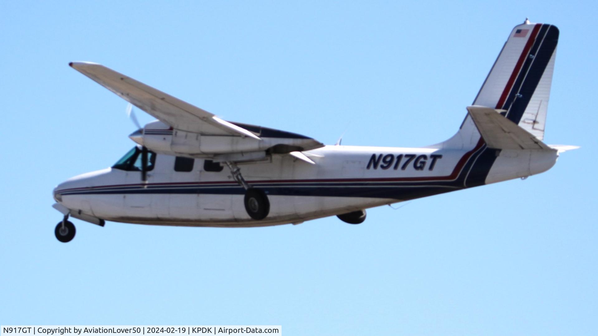 N917GT, Aero Commander 500-B C/N 500B-1137-77, Central Air Southwest Commander 500B