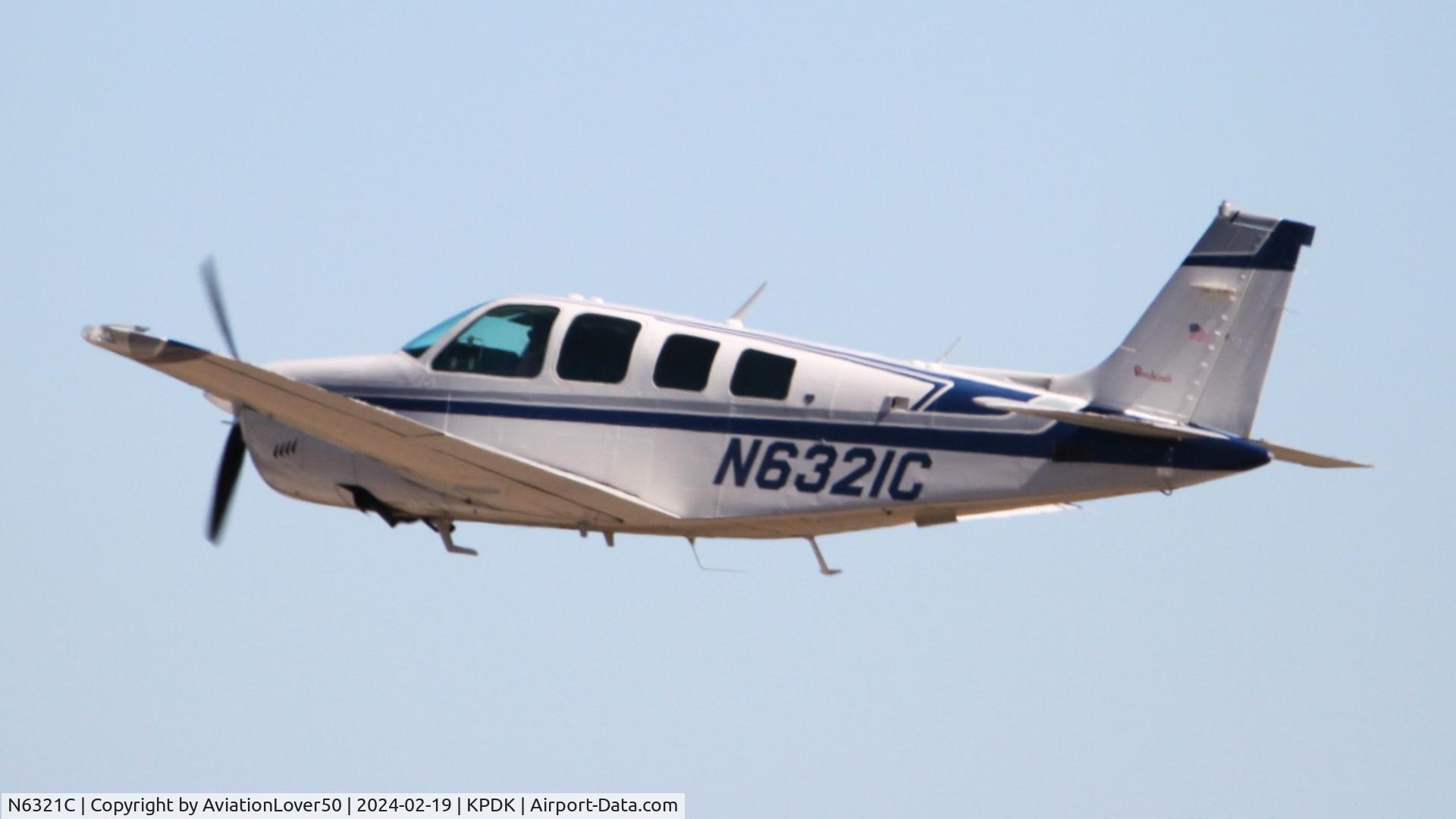 N6321C, 1982 Beech A36 Bonanza 36 C/N E-2025, A36 Bonanza