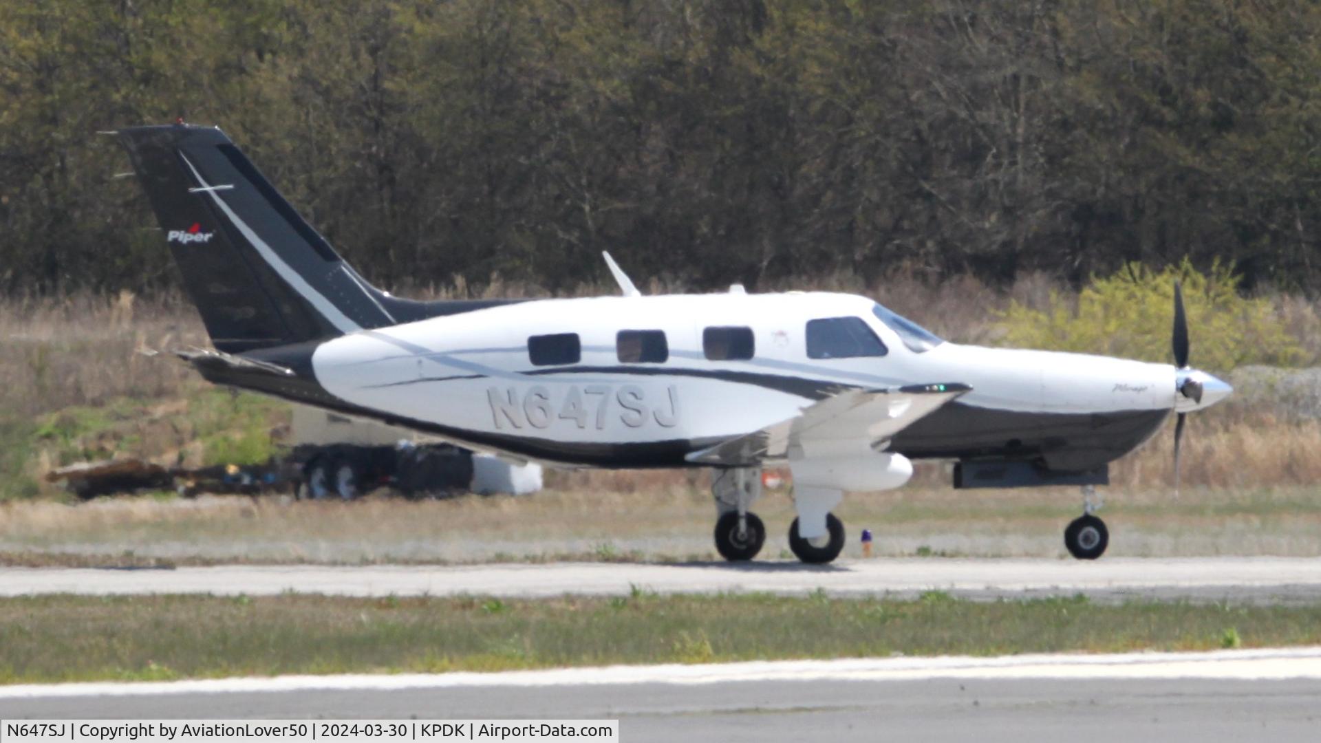 N647SJ, 2013 Piper PA-46-350P Malibu Mirage C/N 4636581, PA-46-350P Malibu Mirage