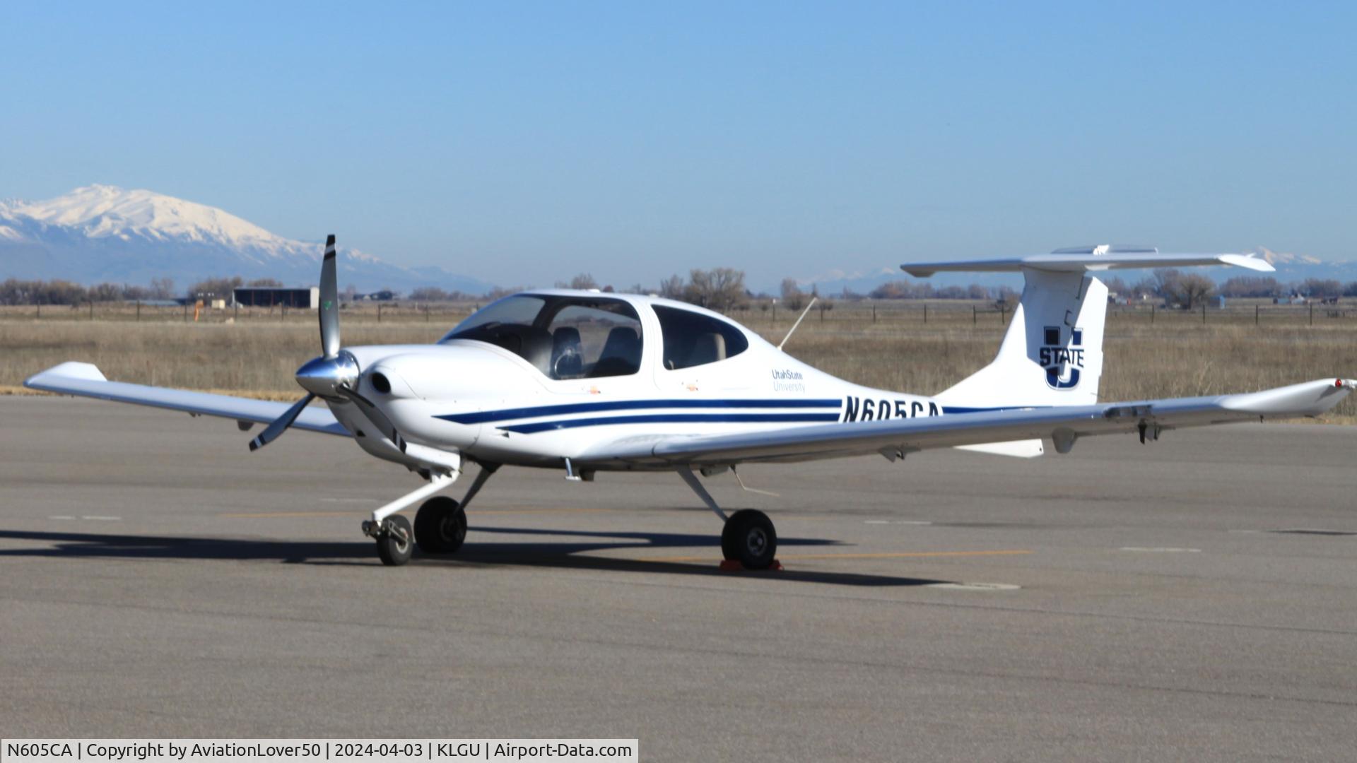 N605CA, 2008 Diamond DA-40 Diamond Star C/N 40.911, USU DA40