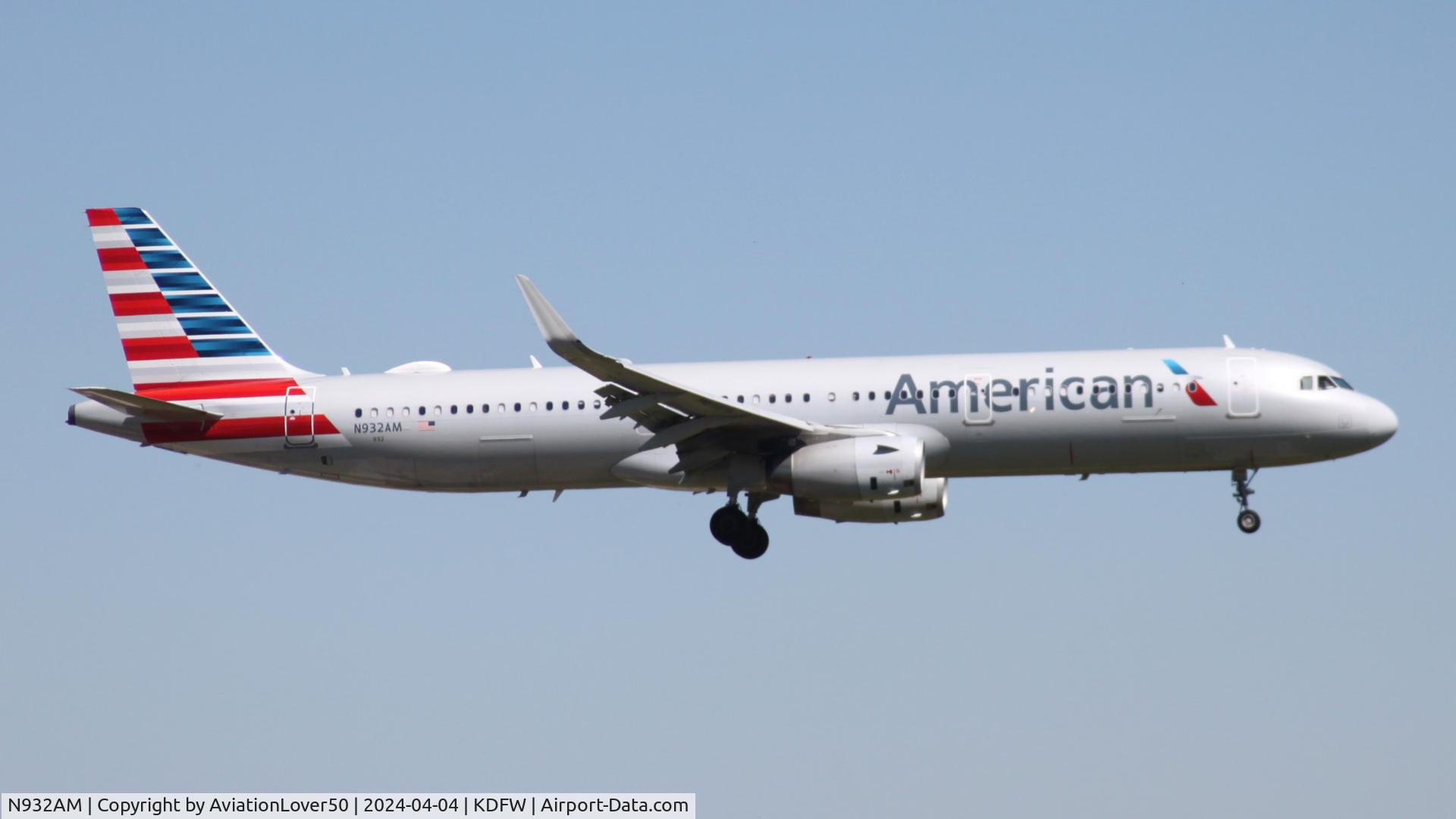 N932AM, 2017 Airbus A321-231 C/N 7419, American A321