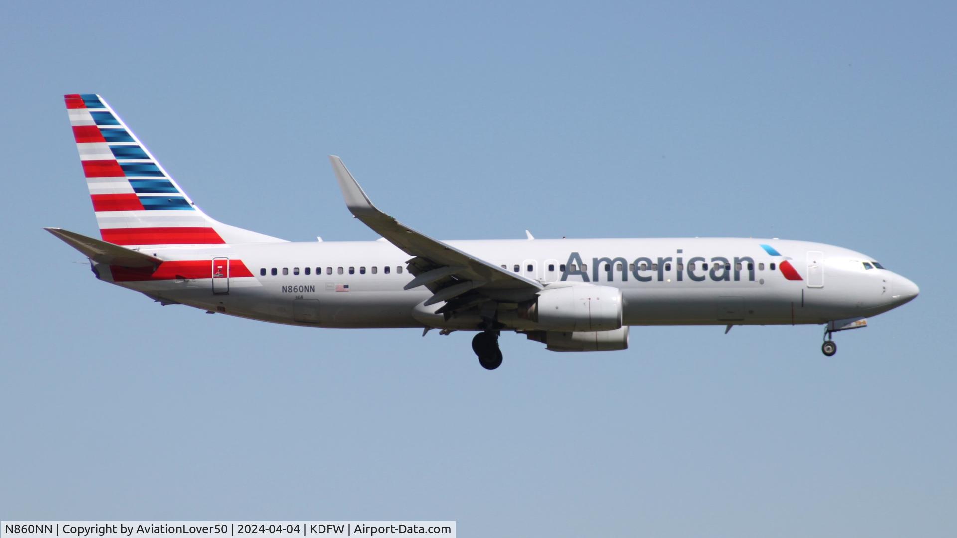 N860NN, 2010 Boeing 737-823 C/N 40583, American 738