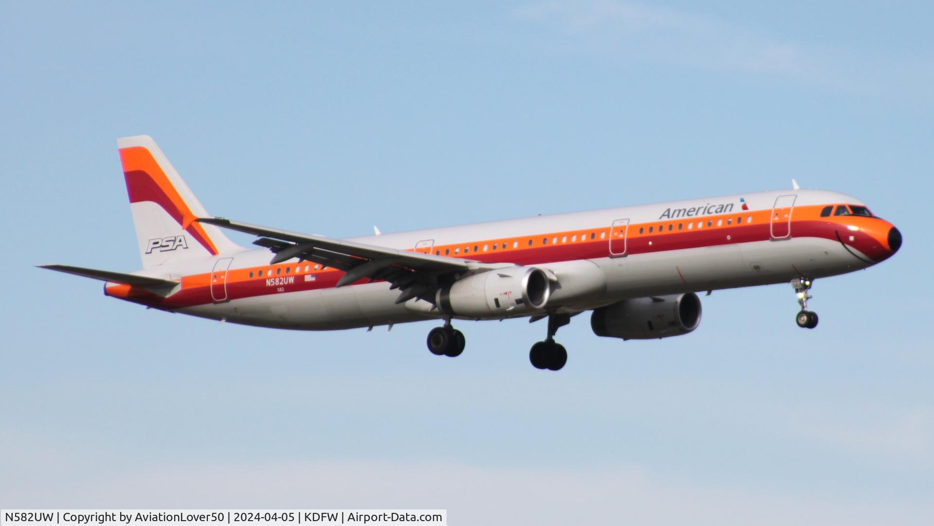 N582UW, 2014 Airbus A321-231 C/N 6175, American PSA Retro A321