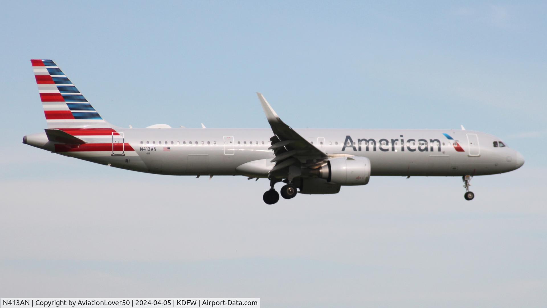 N413AN, 2020 Airbus A321-253NX C/N 9374, American A21N