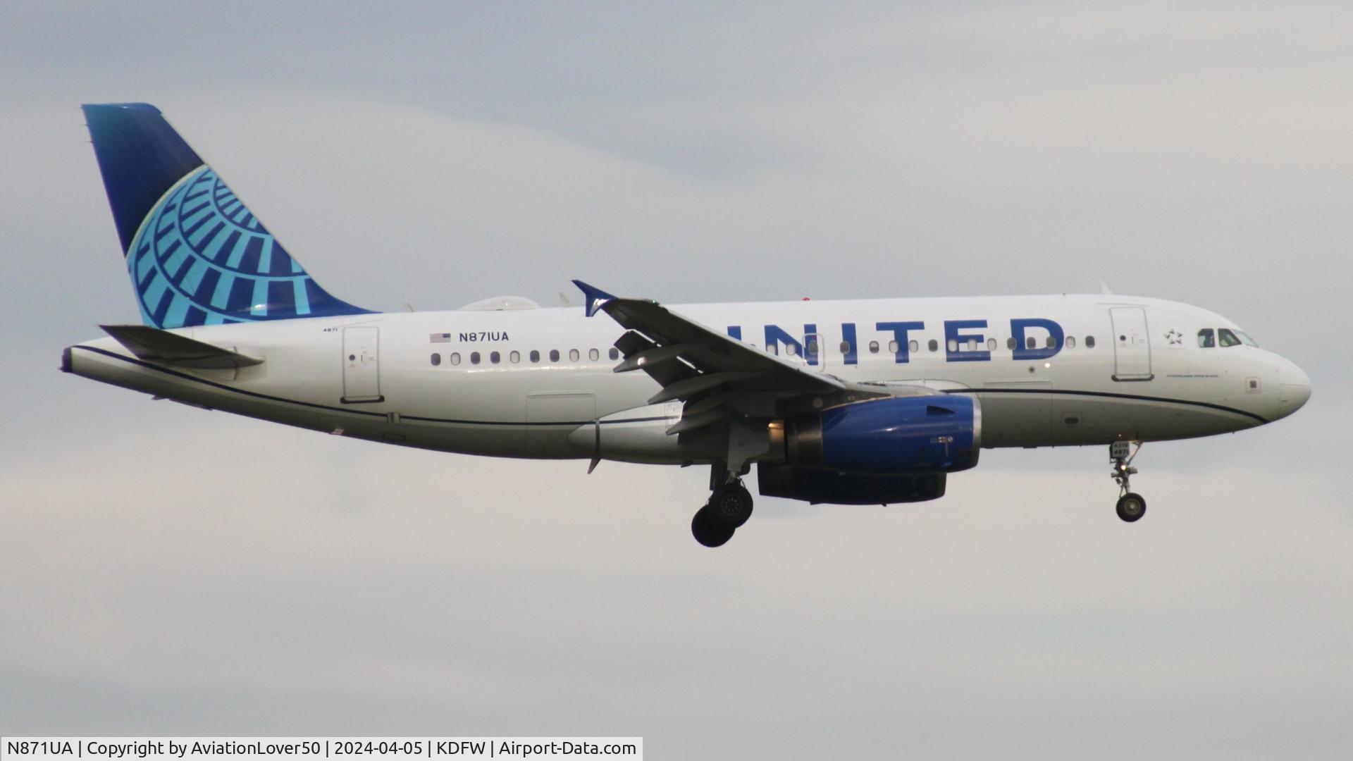 N871UA, 2003 Airbus A319-132 C/N 1971, United A319