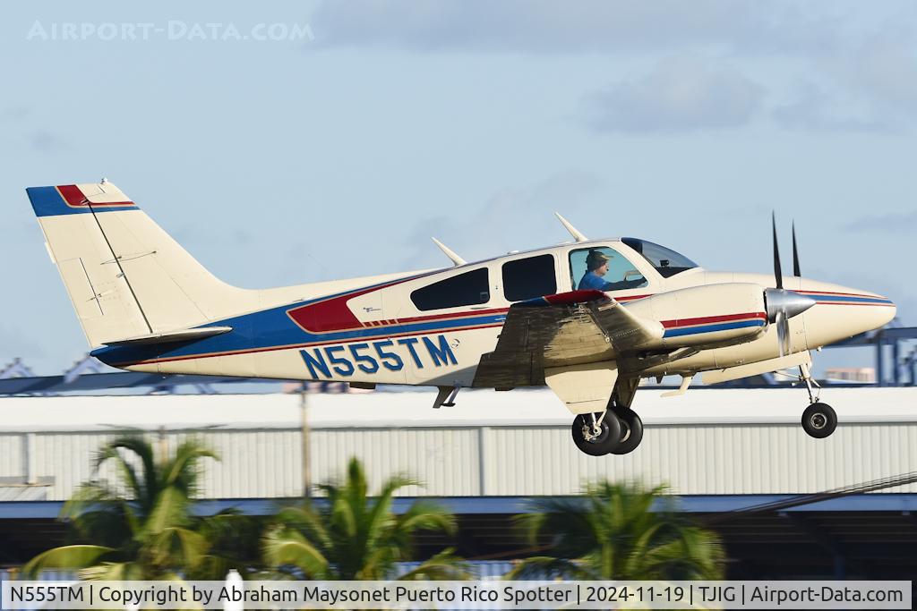 N555TM, 1969 Beech 95-B55 (T42A) Baron C/N TC-1232, Nice departure