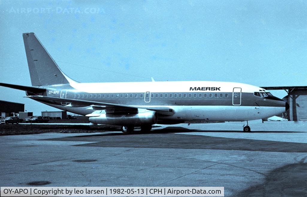 OY-APO, 1979 Boeing 737-2L9 C/N 22072, Copenhagen 13.5.1982