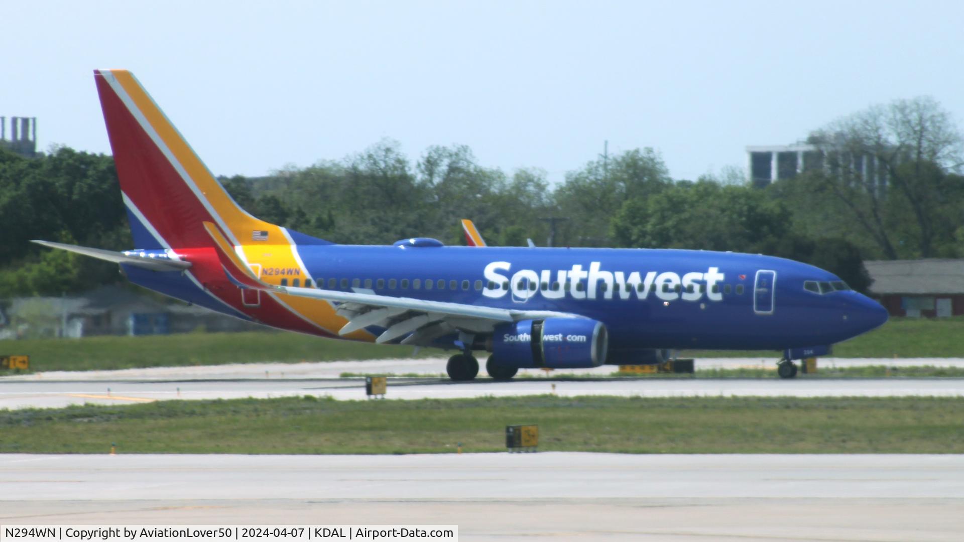 N294WN, 2007 Boeing 737-7H4 C/N 32540, Southwest 737