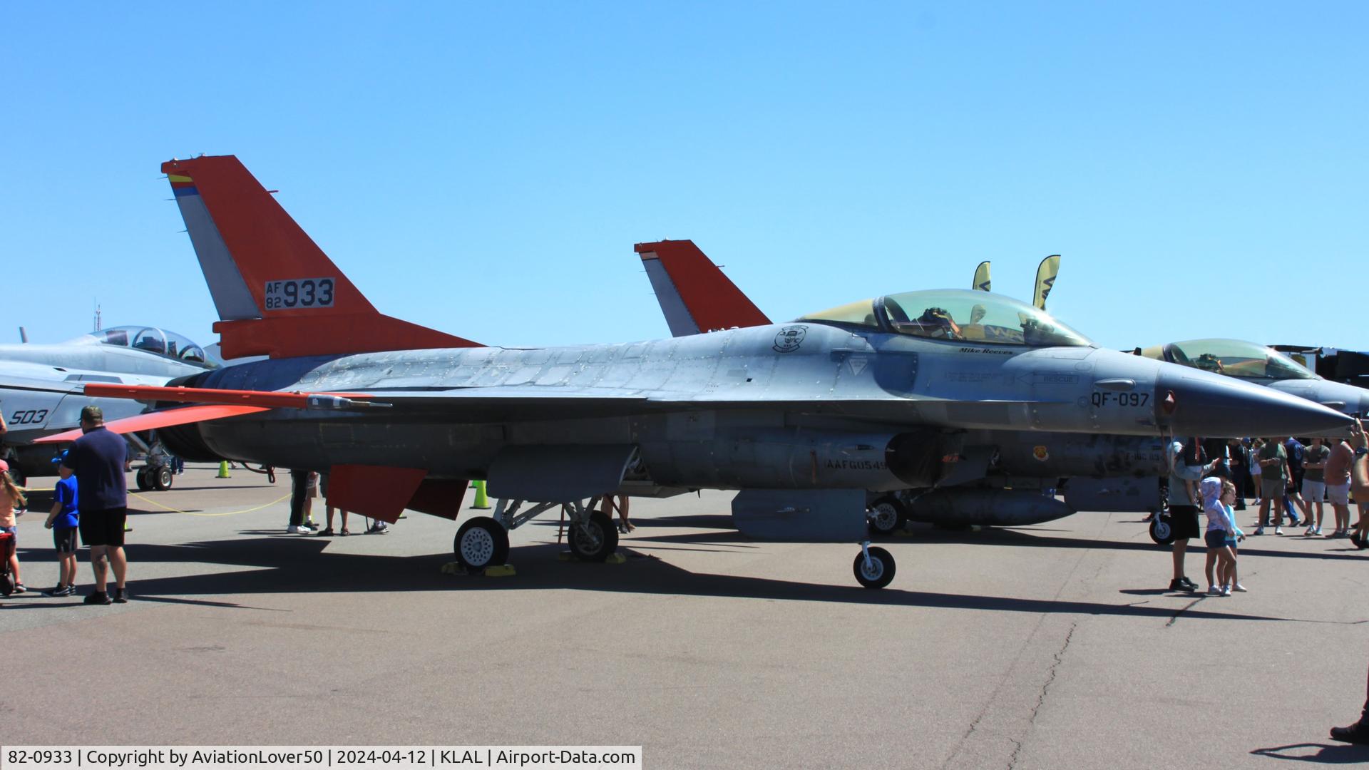 82-0933, 1982 General Dynamics F-16A C/N 61-526, QF-16A