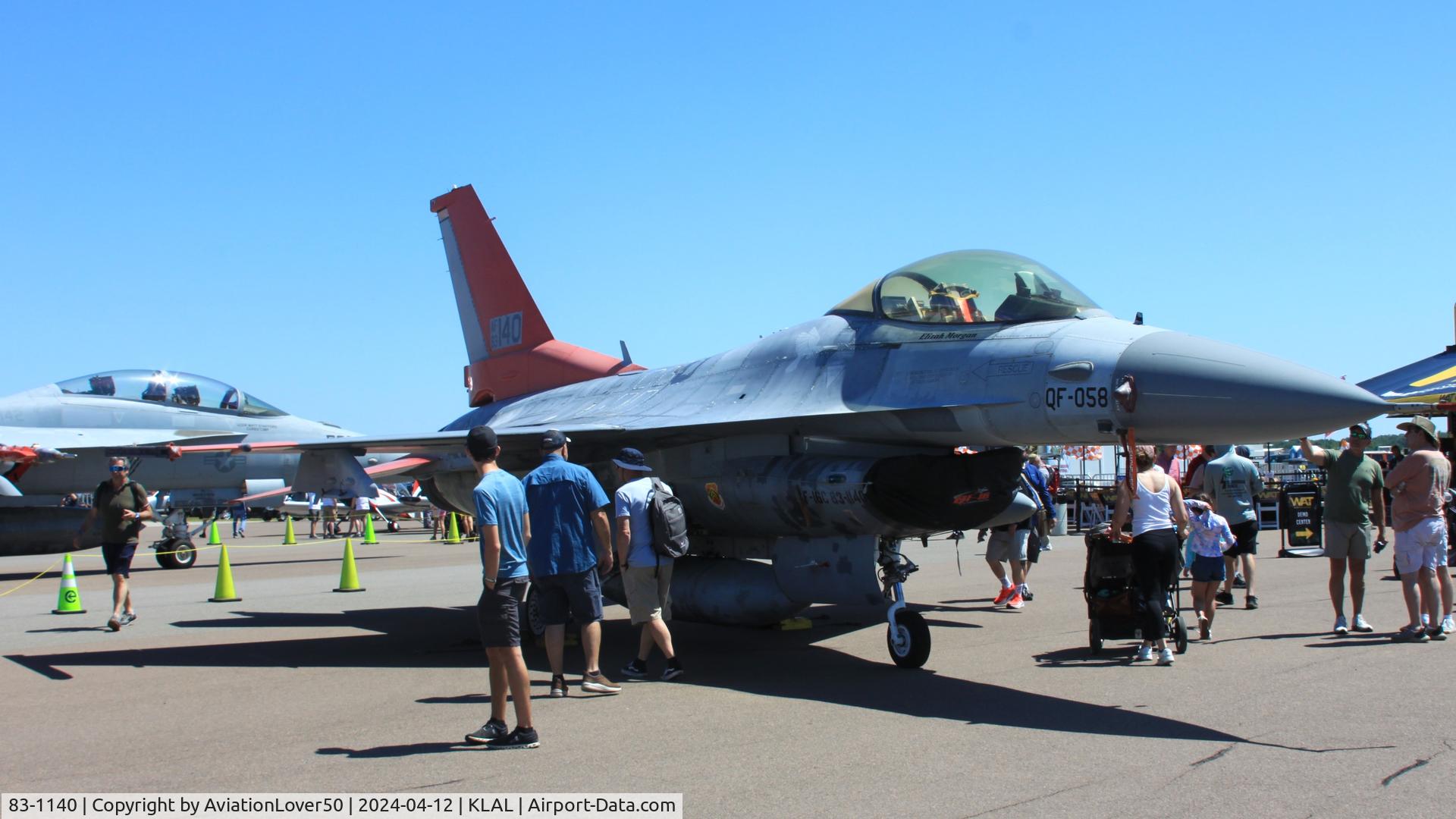 83-1140, 1983 General Dynamics F-16C Fighting Falcon C/N 5C-23, QF-16C
