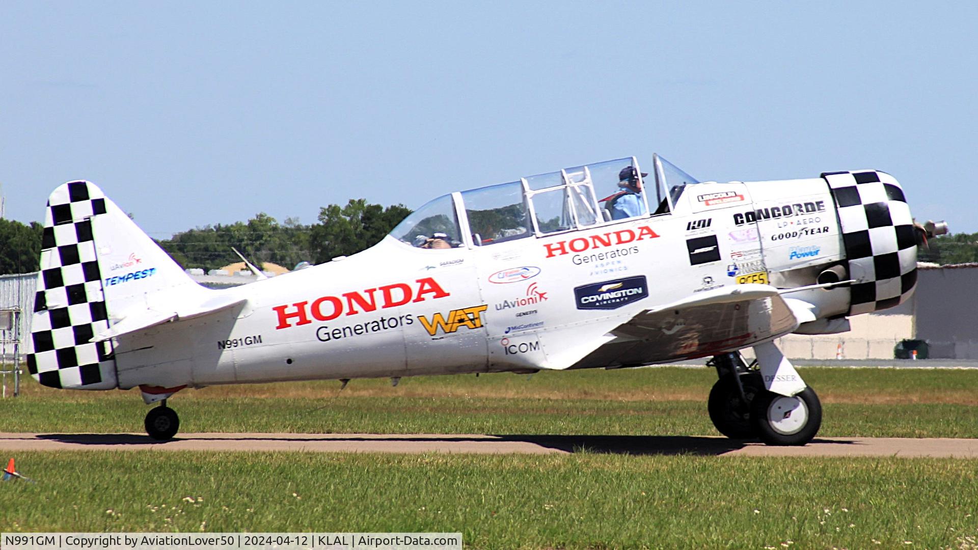 N991GM, 1941 North American AT-6C Texan C/N 88-17575, Honda AT-6C