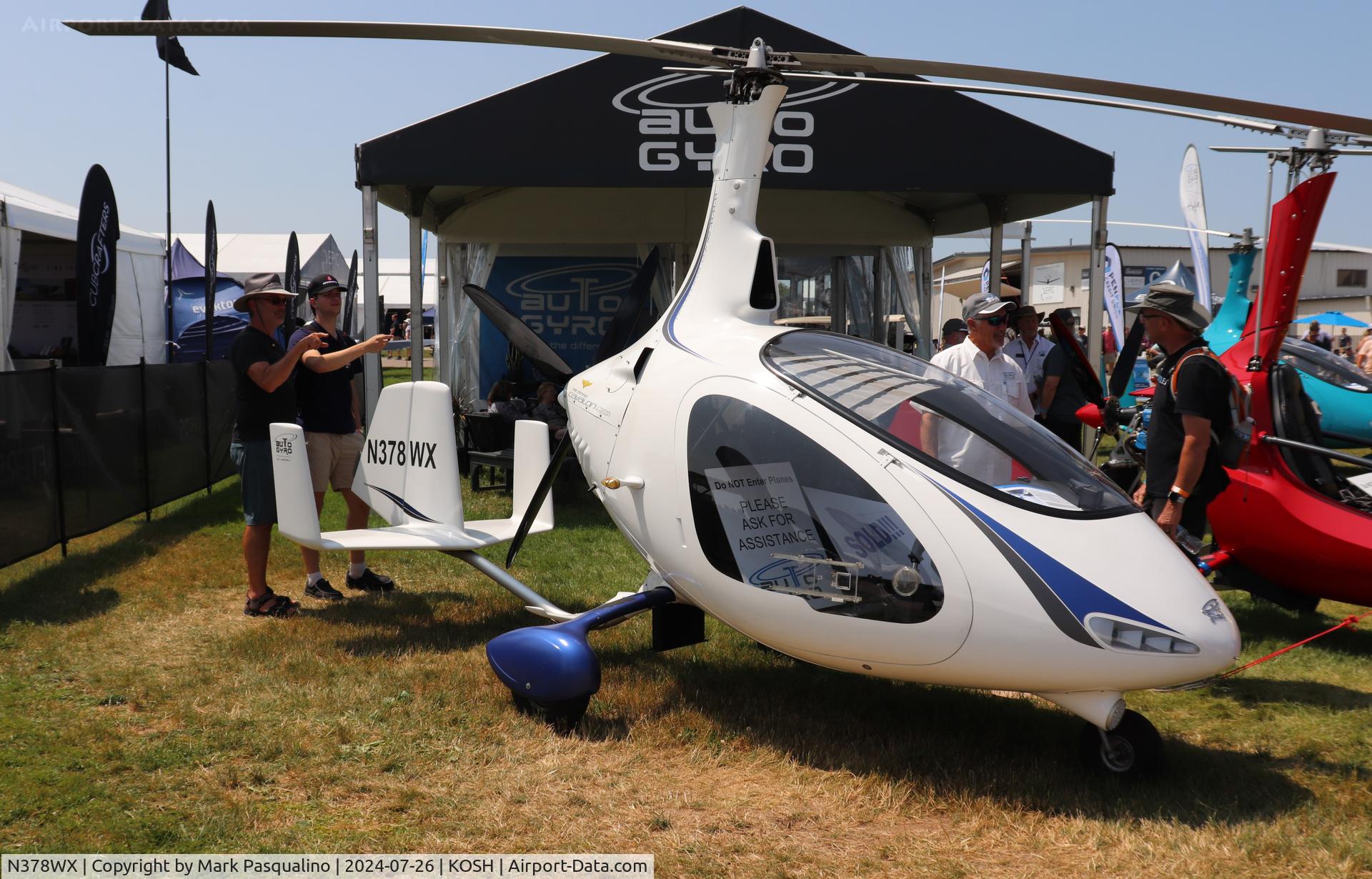 N378WX, 2019 RotorSport UK Cavalon C/N RSUK-V00373, RotorSport UK Cavalon