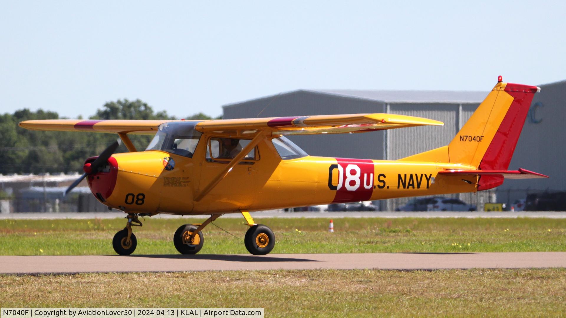 N7040F, 1966 Cessna 150F C/N 15063640, Cessna 150F with fake US Navy livery